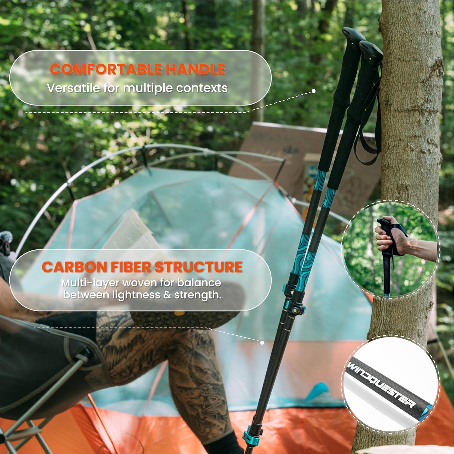 Bastones de Senderismo WINDQUESTER Strider X Ajustables 99-135 cm