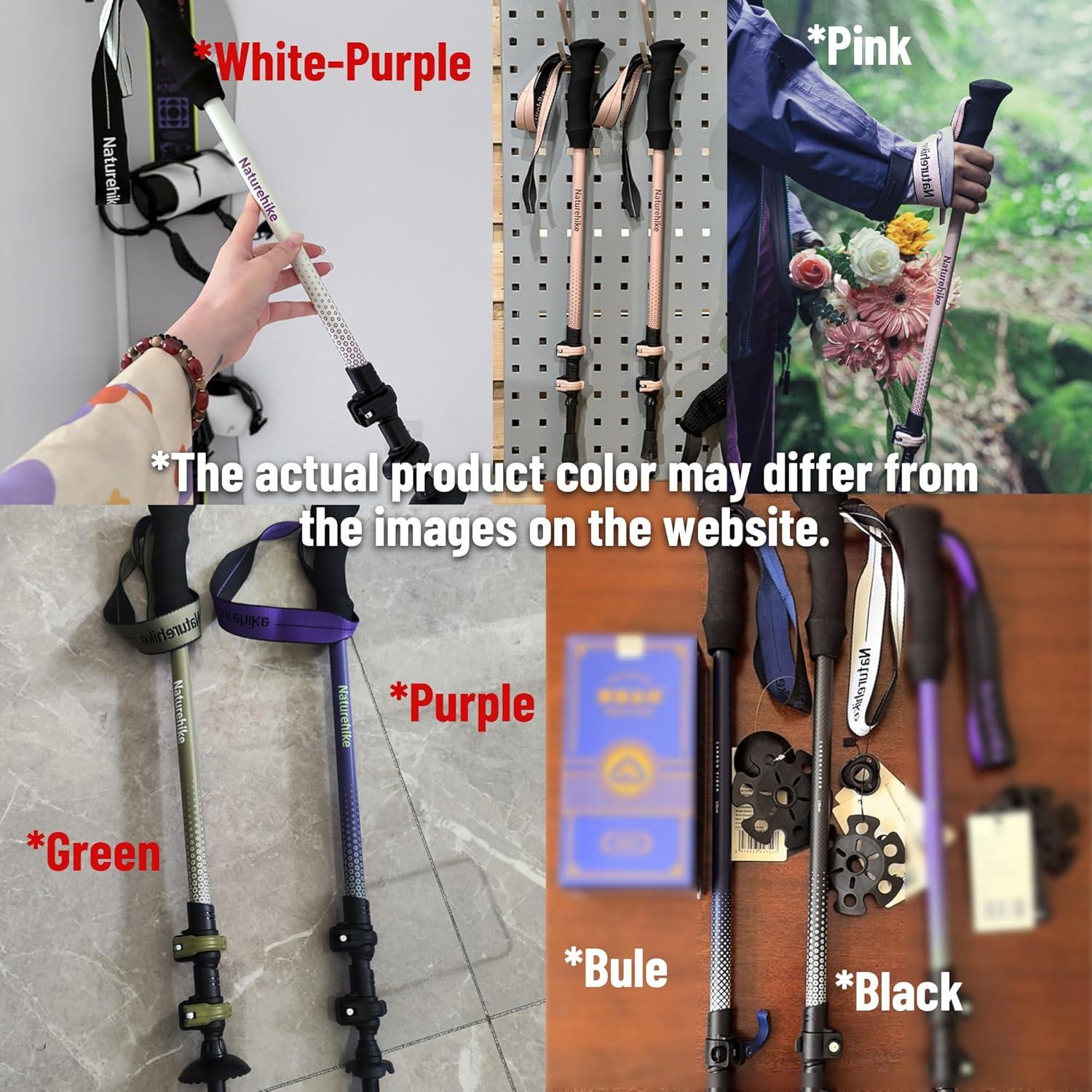 Bastón de Trekking Plegable Naturehike 3K Carbono 120 cm