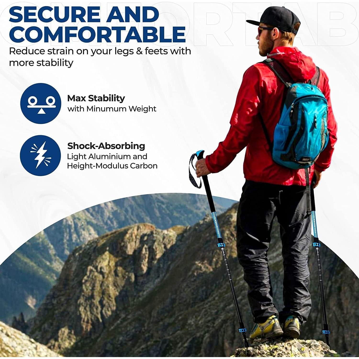 Bastones de Trekking Yatta Life Adventure Pro Plegables 135cm