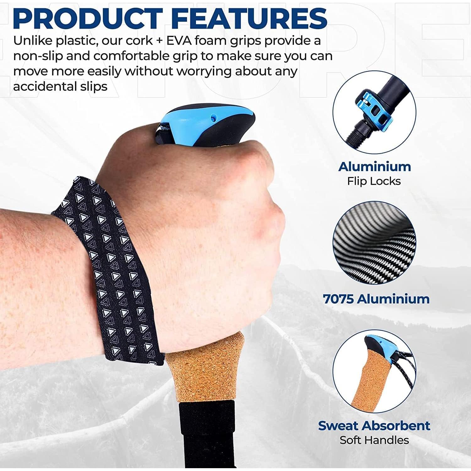 Bastones de Trekking Yatta Life Adventure Pro Plegables 135cm