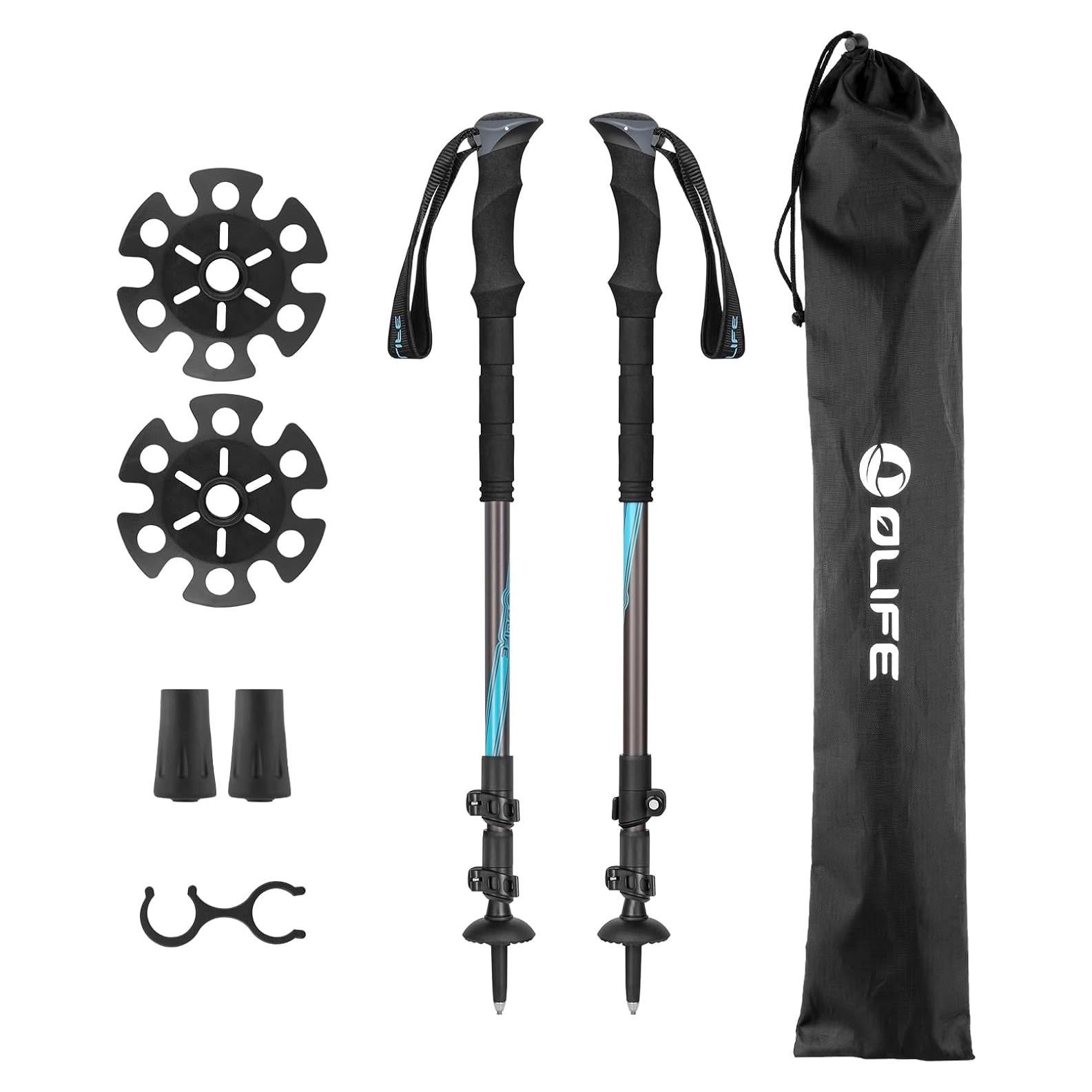 Bastones de Senderismo OLIFE Trekpal T3 Plegables 2 Unidades