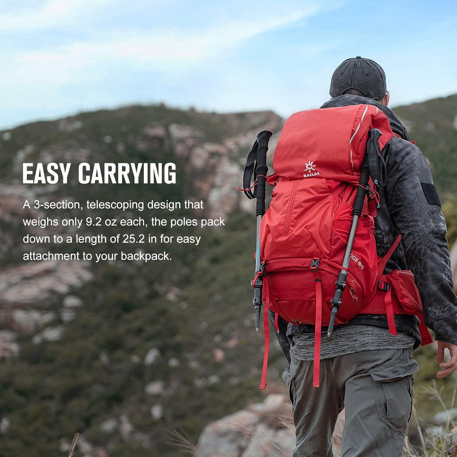 Bastones de Senderismo OLIFE Trekpal T3 Plegables 2 Unidades