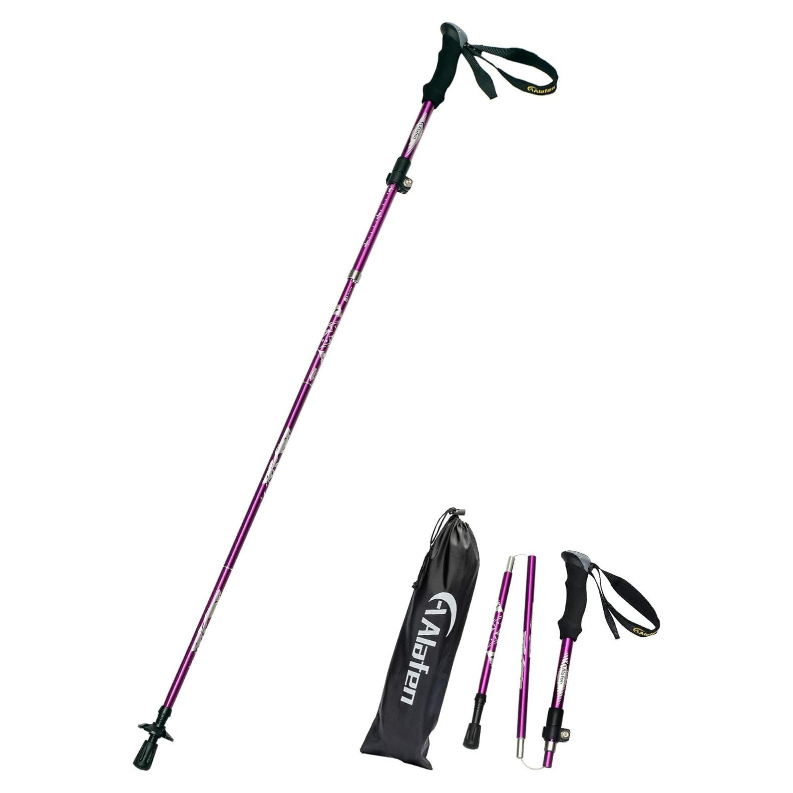 Polo de Trekking Plegable A ALAFEN 1.60m - 1.87m Ultraligero