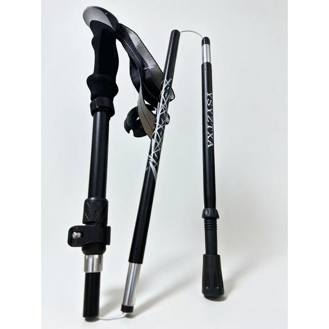 Bastón de Senderismo Plegable YSYZTXA 138 cm Aluminio Ligero