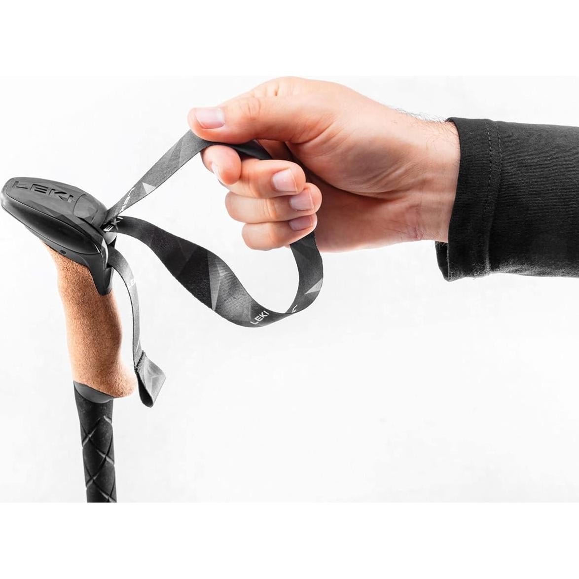 Bastones de Senderismo Plegables LEKI Serie Negra Carbono 110-130 cm