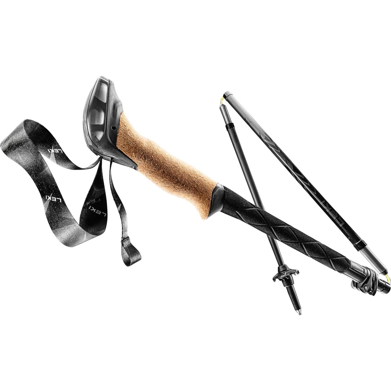 Bastones de Senderismo Plegables LEKI Serie Negra Carbono 110-130 cm