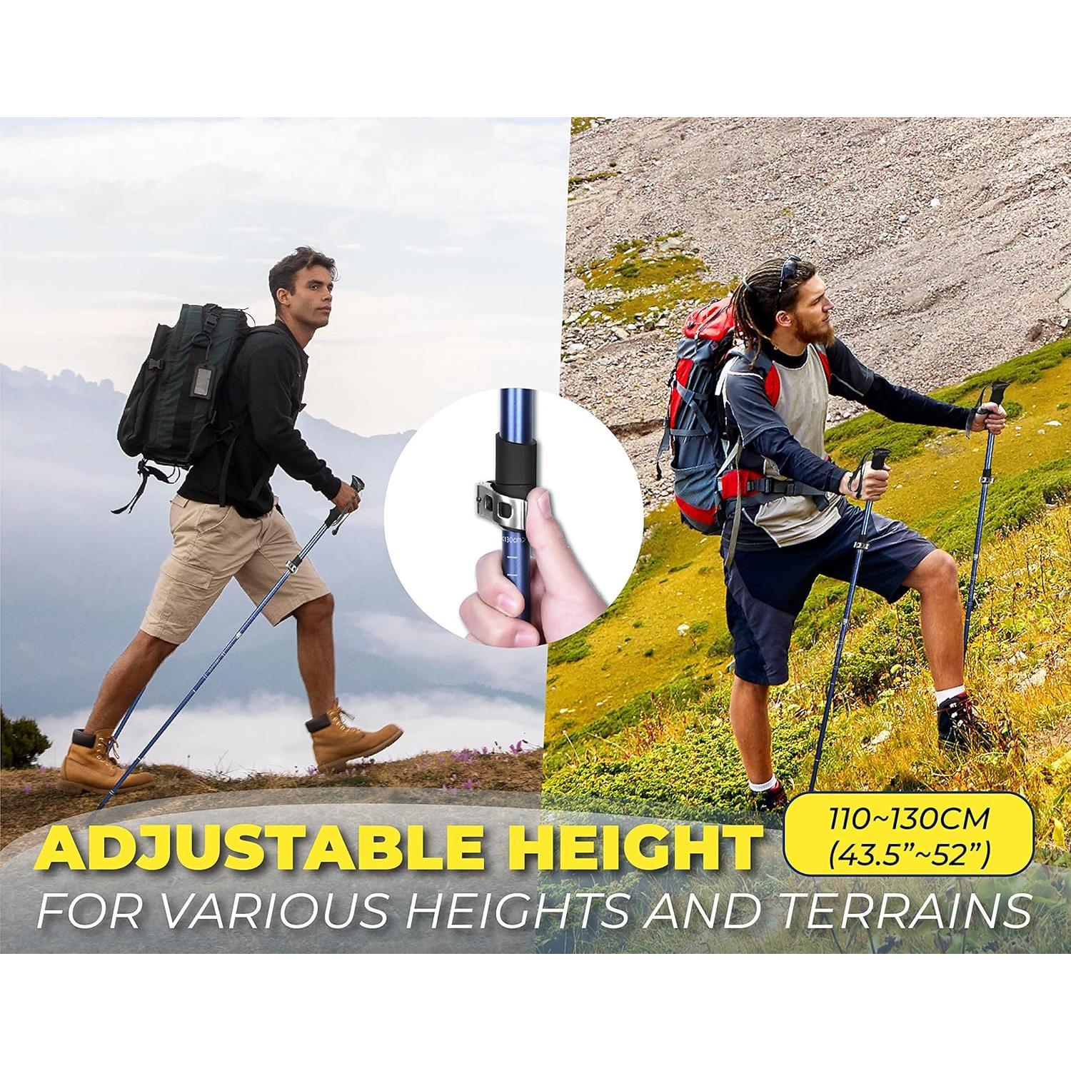 Bastones de Senderismo TREKOLOGY TREKZ SE Plegables 2pc