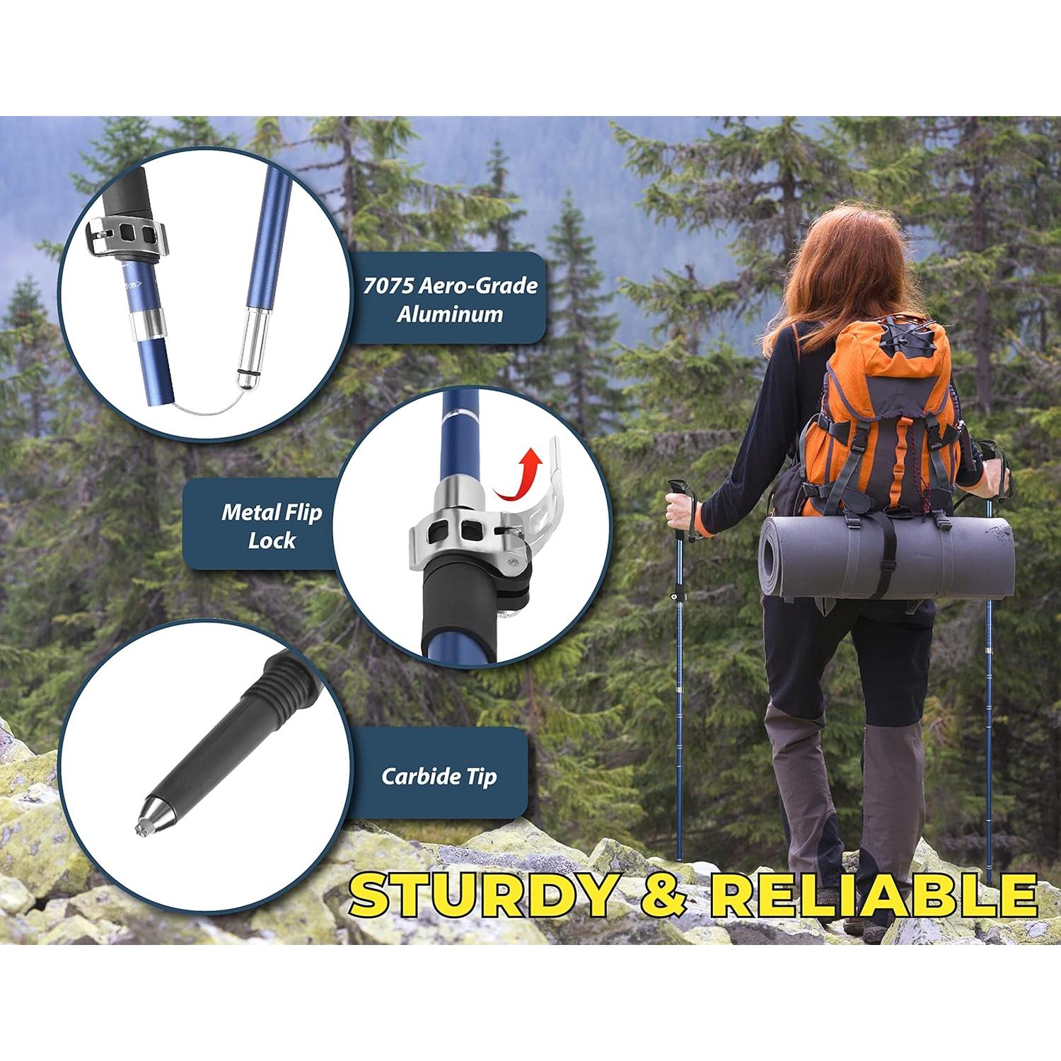 Bastones de Senderismo TREKOLOGY TREKZ SE Plegables 2pc