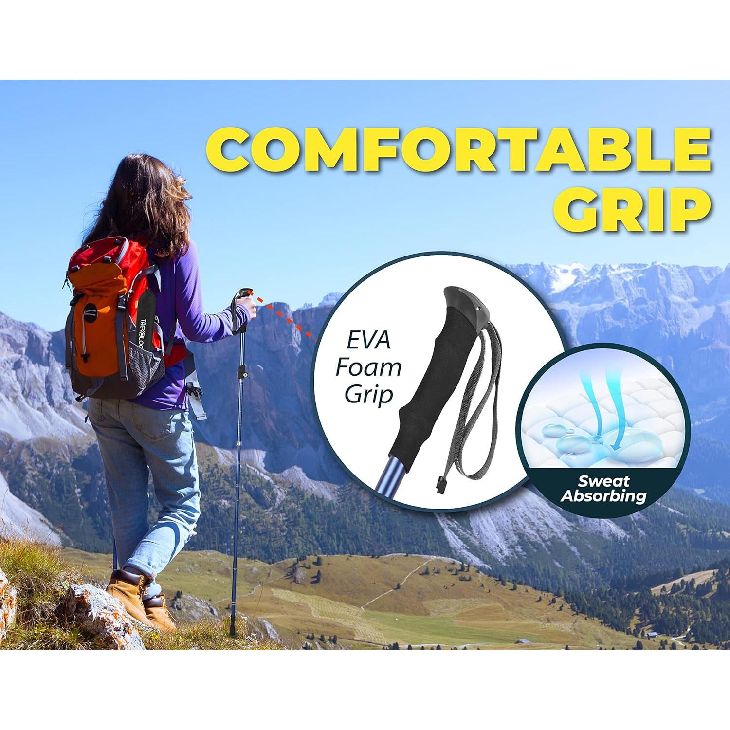 Bastones de Senderismo TREKOLOGY TREKZ SE Plegables 2pc