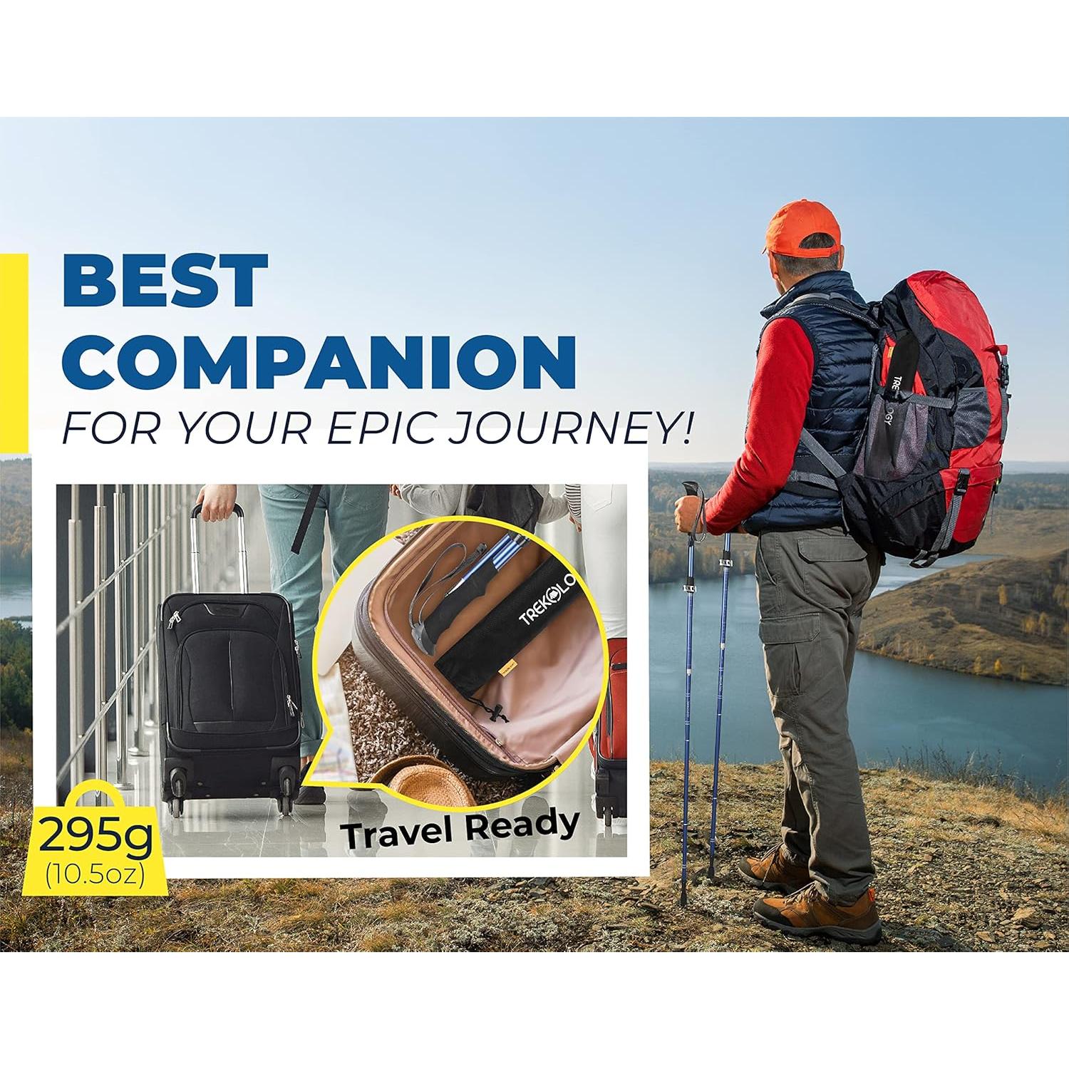 Bastones de Senderismo TREKOLOGY TREKZ SE Plegables 2pc