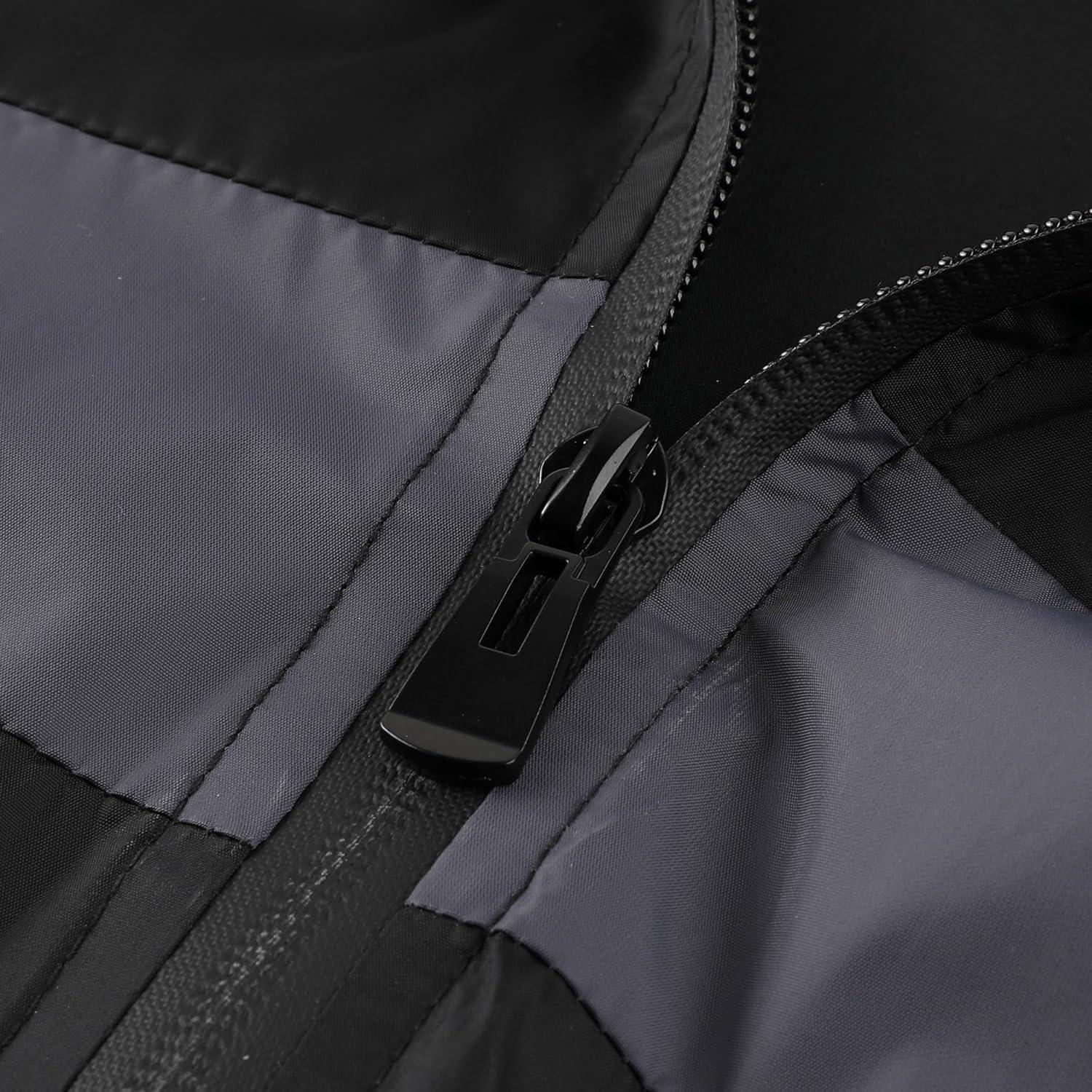 Chaqueta de lluvia impermeable COOKFIP para hombre ligera