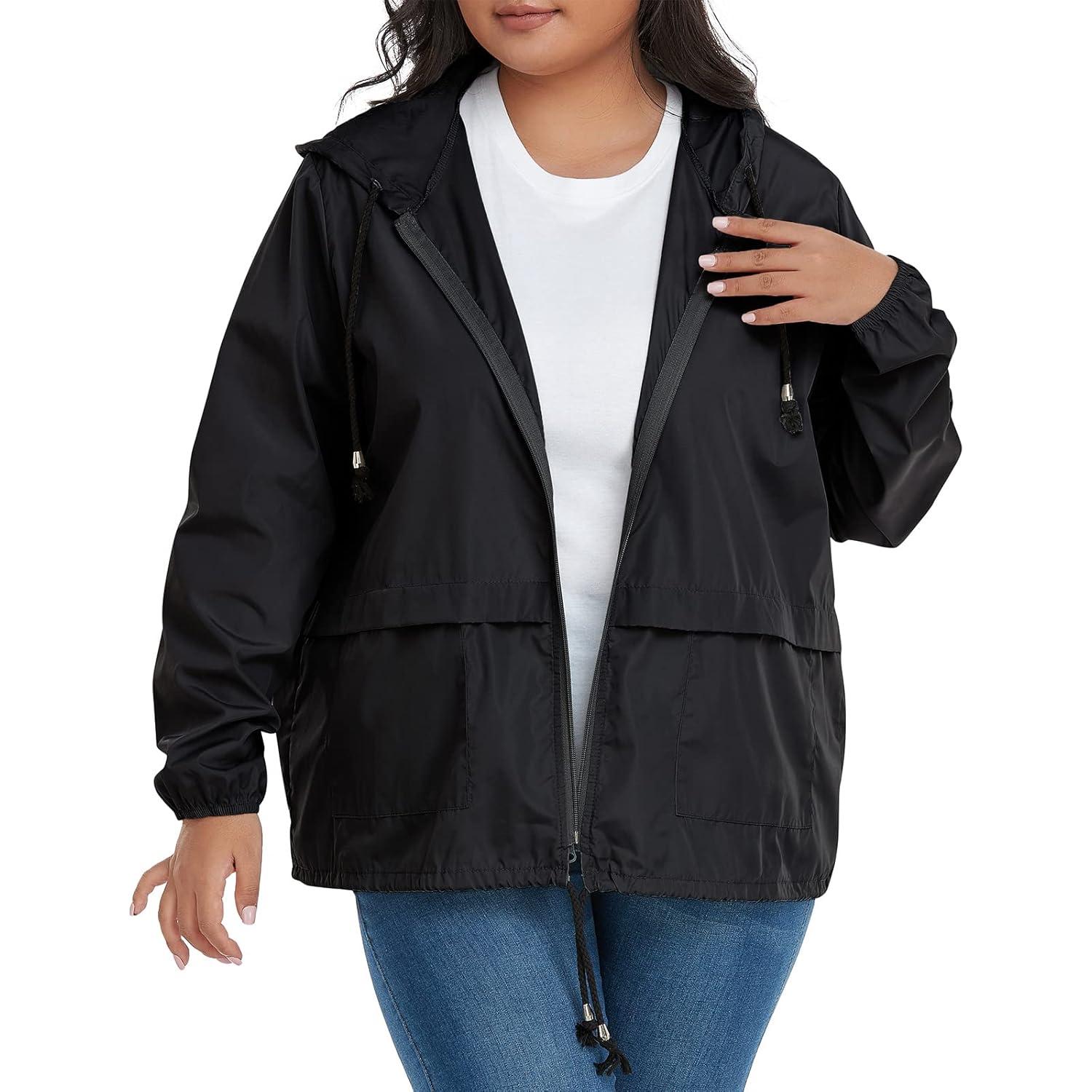 Chaqueta Impermeable Plegable Tendencias Americanas Talla Grande