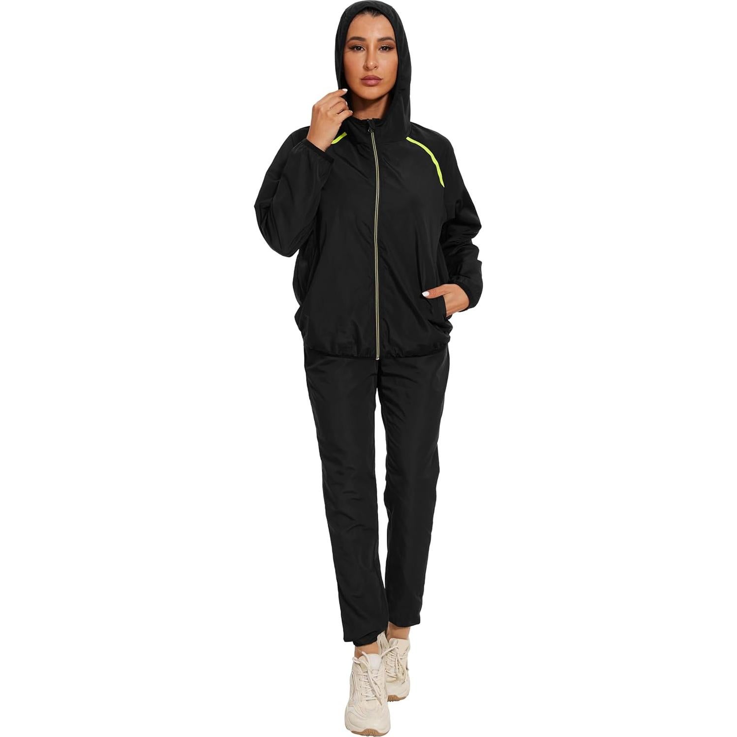 Chaqueta y Pantalones de Lluvia NINGMI para Mujeres Impermeables