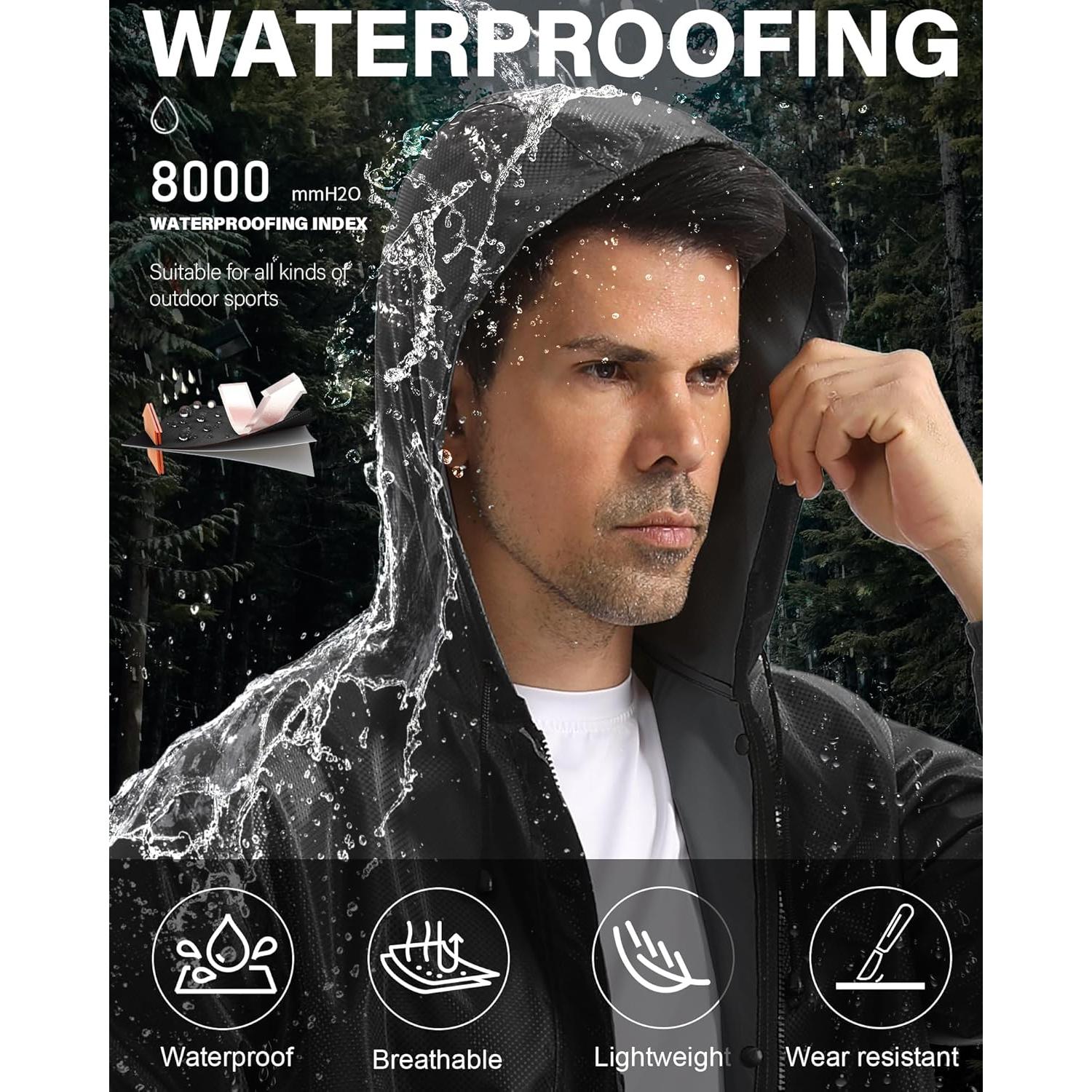 Abrigo de Lluvia Largo Hombre iCreek X-Large Impermeable