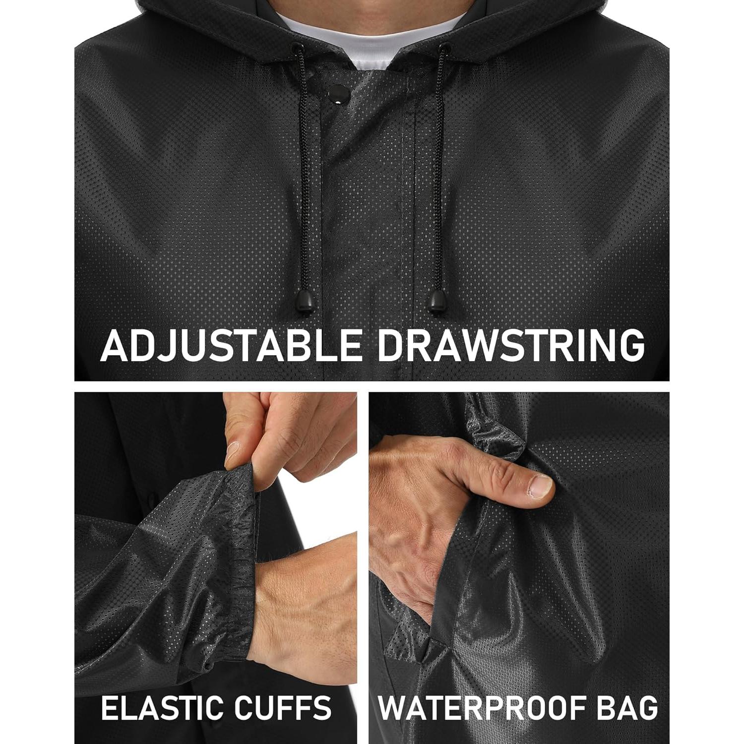 Abrigo de Lluvia Largo Hombre iCreek X-Large Impermeable