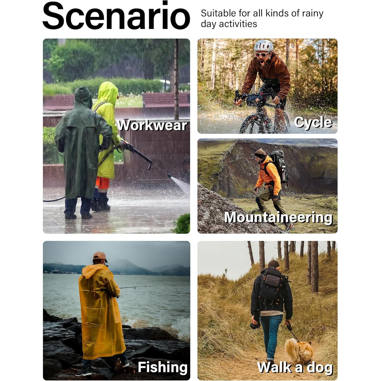 Abrigo de Lluvia Largo Hombre iCreek X-Large Impermeable