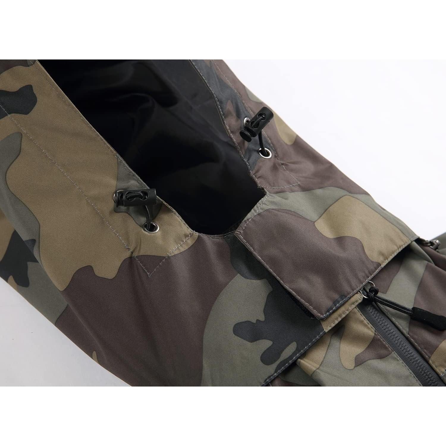 Chaqueta de Lluvia Impermeable GIISAM para Hombres Verde Camo