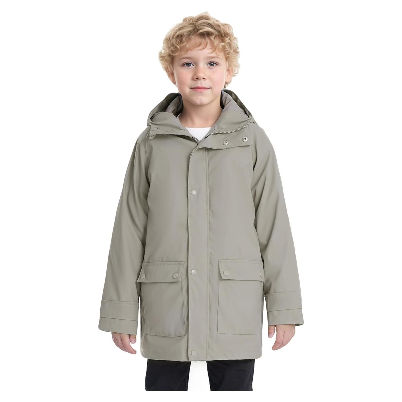 Chaqueta de Lluvia Impermeable SOLOCOTE para Niños 13-14 Años