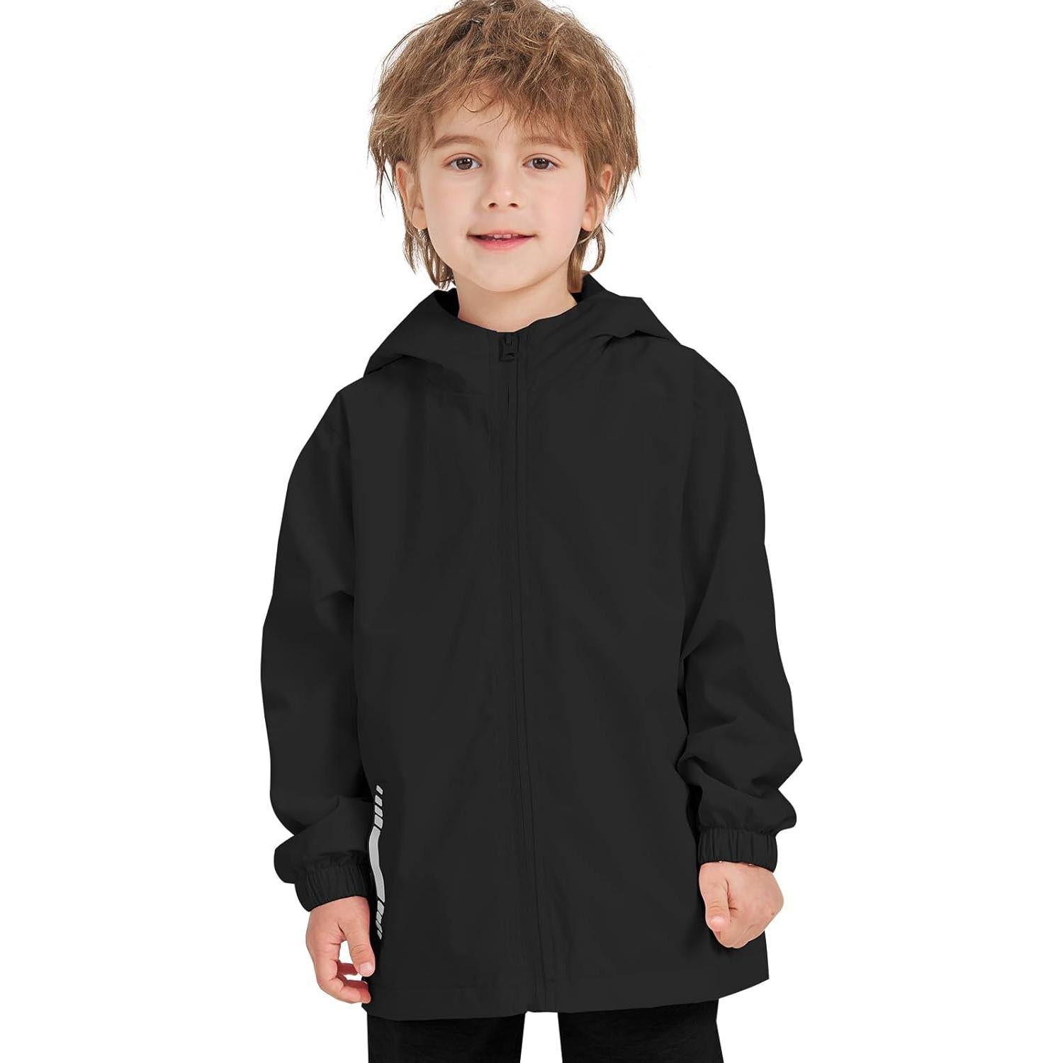 Chaqueta de lluvia impermeable ET01 para niños 6-7 años