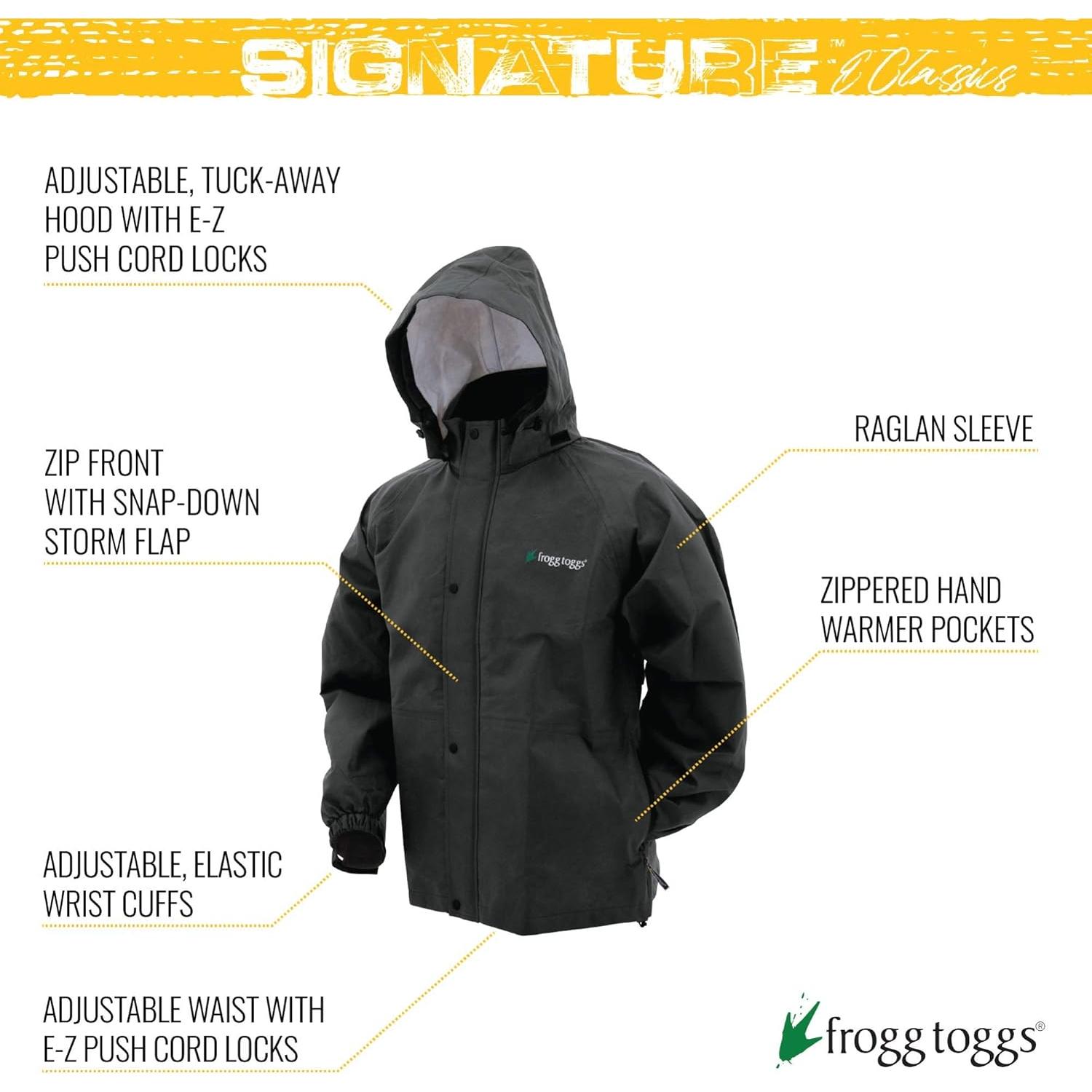 Chaqueta de Lluvia Frogg Toggs Bull Frogg para Hombre XL