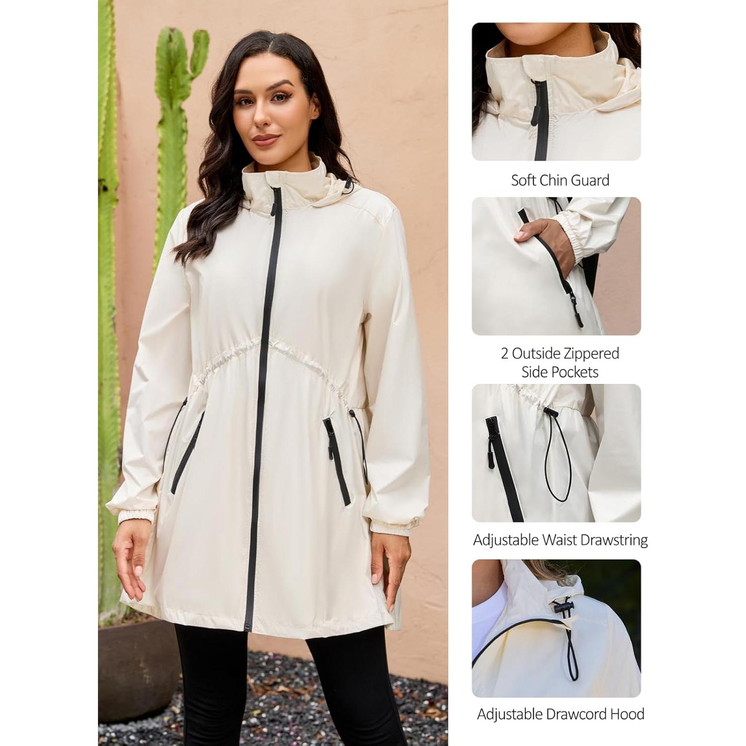 Chaqueta Cortaviento Impermeable PITINAN para Mujeres S-XXL