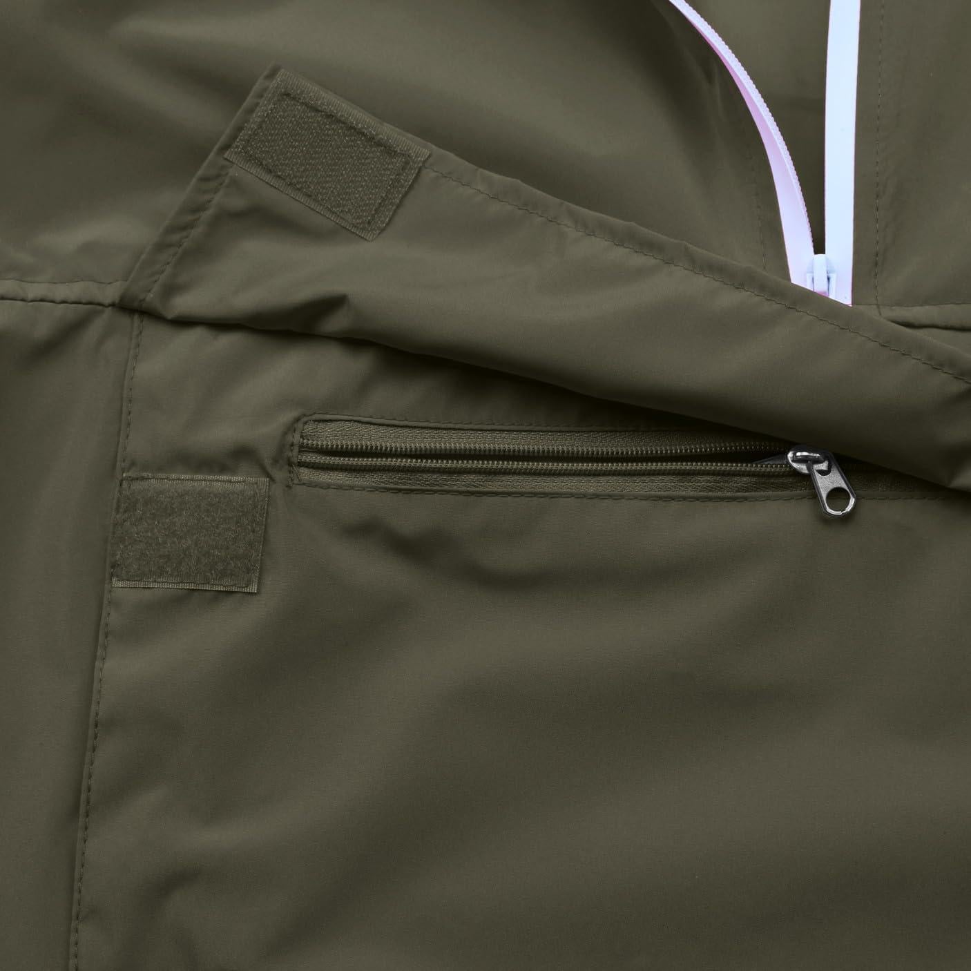 Chaqueta Impermeable Ligera PESION para Mujeres Verde Militar