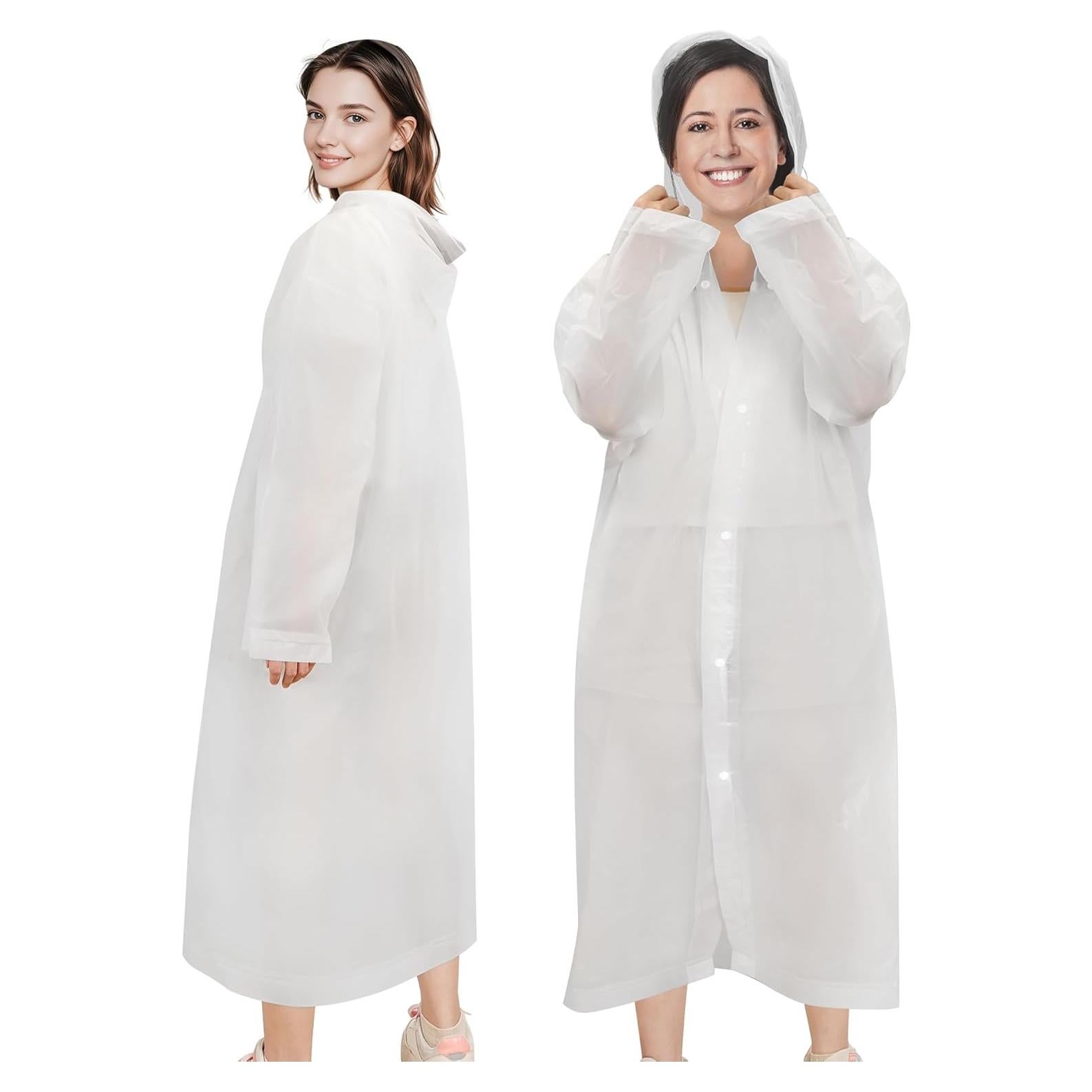Ponchos de Lluvia Reutilizables EVA para Adultos - 2 Paquetes
