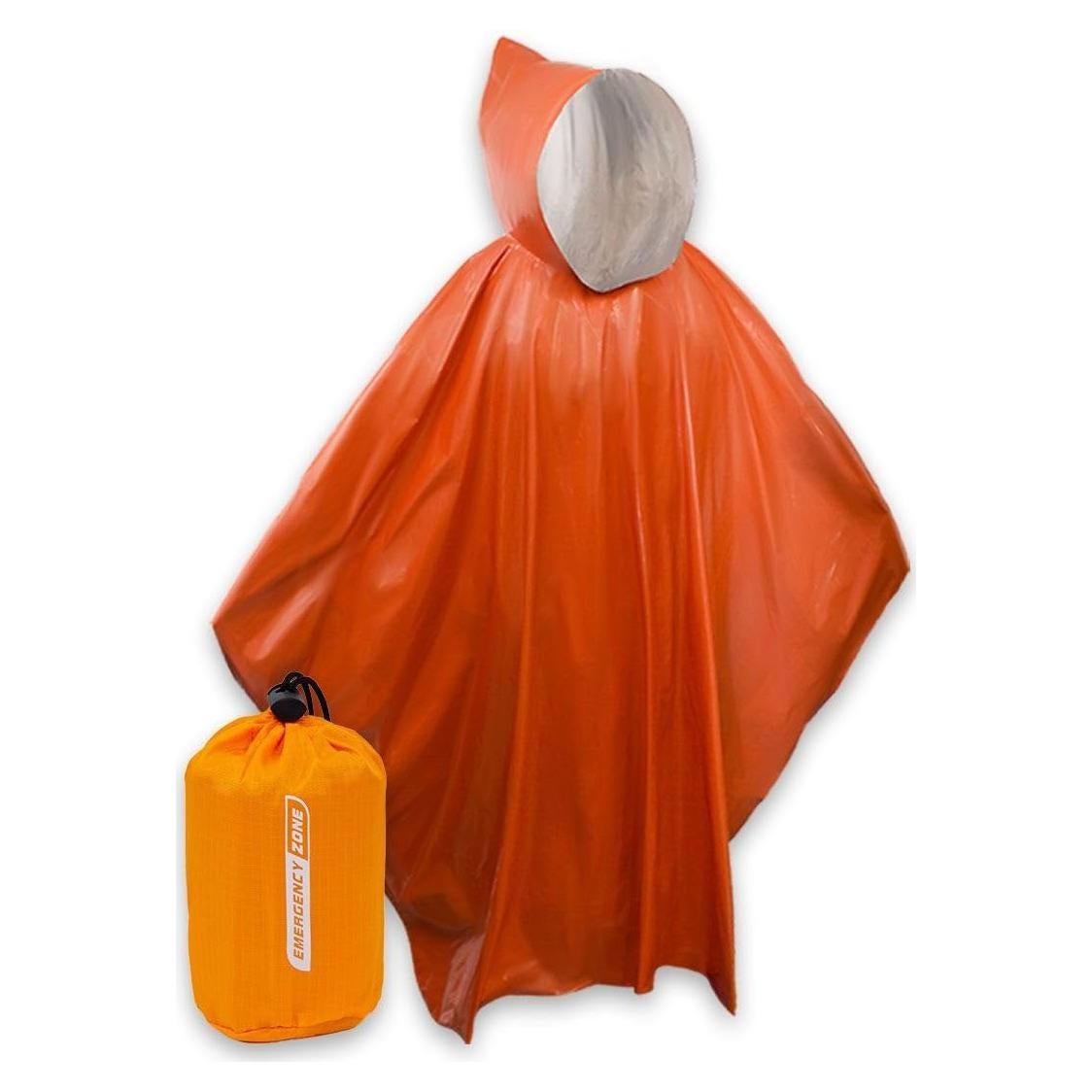 Poncho de Emergencia Mylar Emergency Zone 1 Unidad Resistente