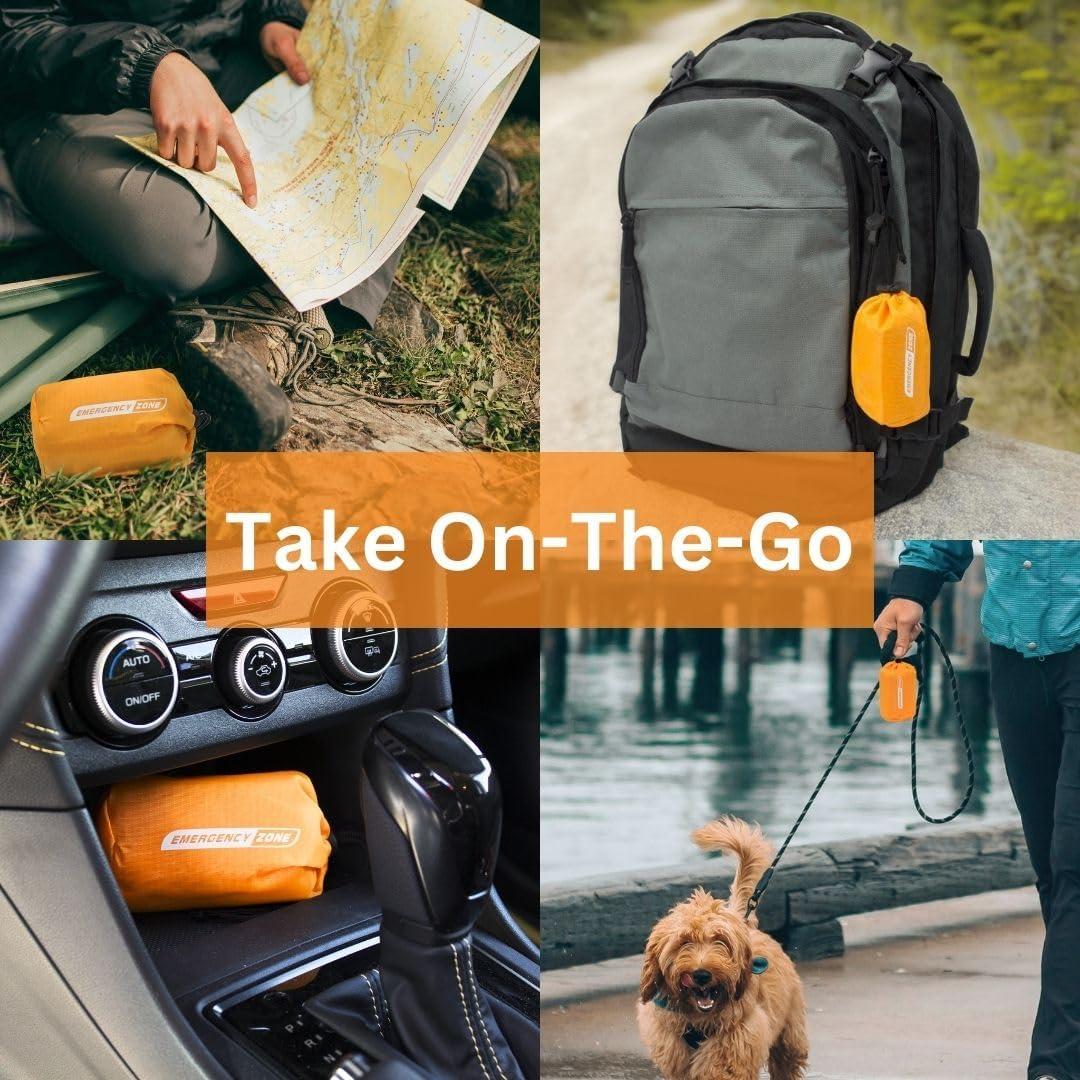 Poncho de Emergencia Mylar Emergency Zone 1 Unidad Resistente