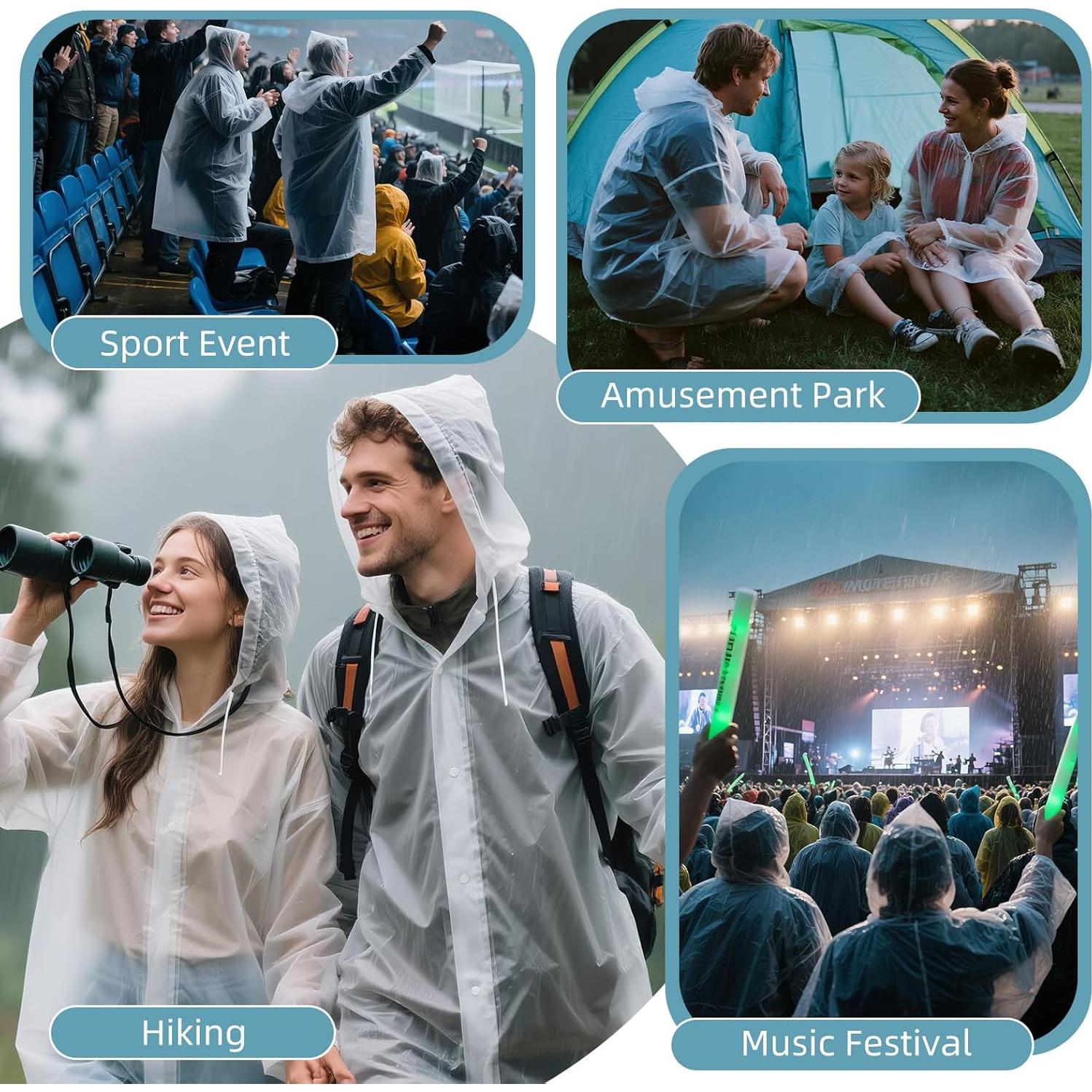 Poncho de Lluvia Impermeable RINJOY EVA Unisex Talla Única