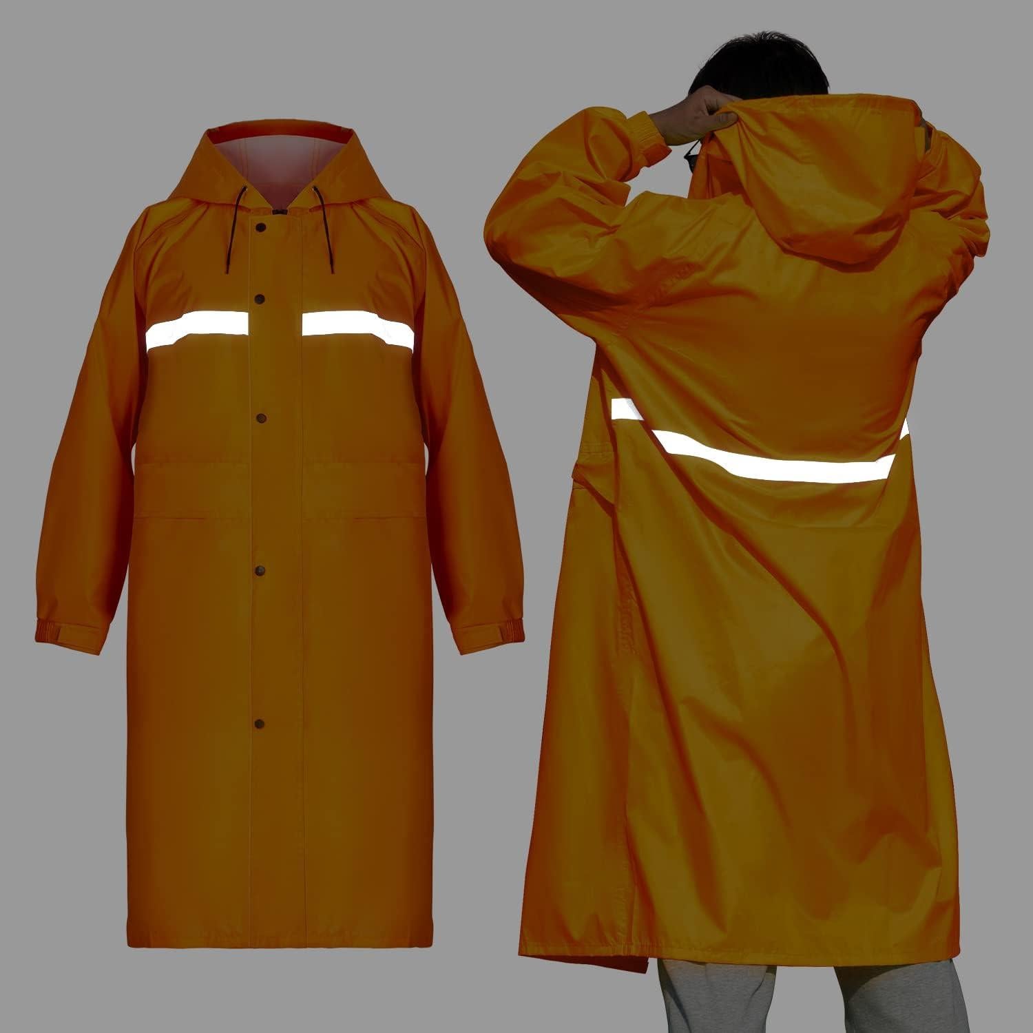 Abrigo de Lluvia Coralrain con Capucha Impermeable 15000mm