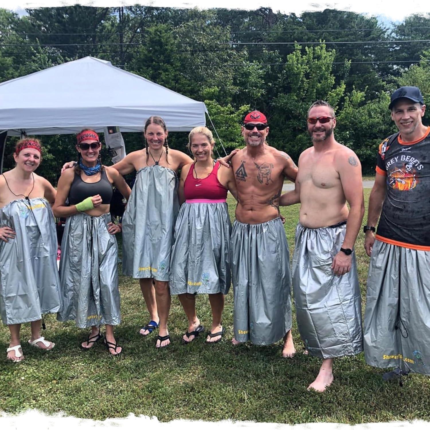 Poncho de Lluvia de Emergencia Shower Toga - 4 Unidades Nylon