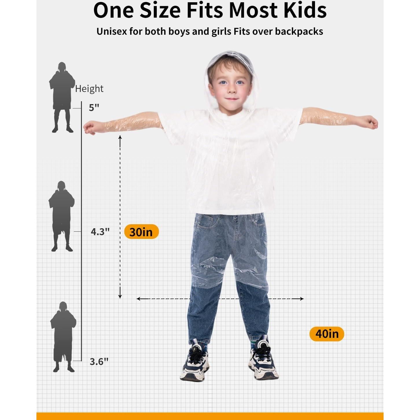 Ponchos de Lluvia Desechables Hitituto - Paquete Familiar 6 Pcs