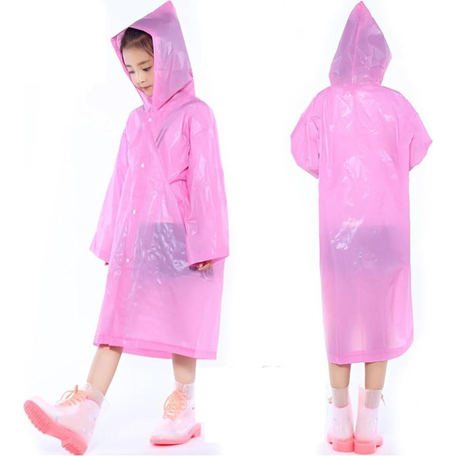 Ponchos de Lluvia Reutilizables para Niños OPACC - 3 Paquetes
