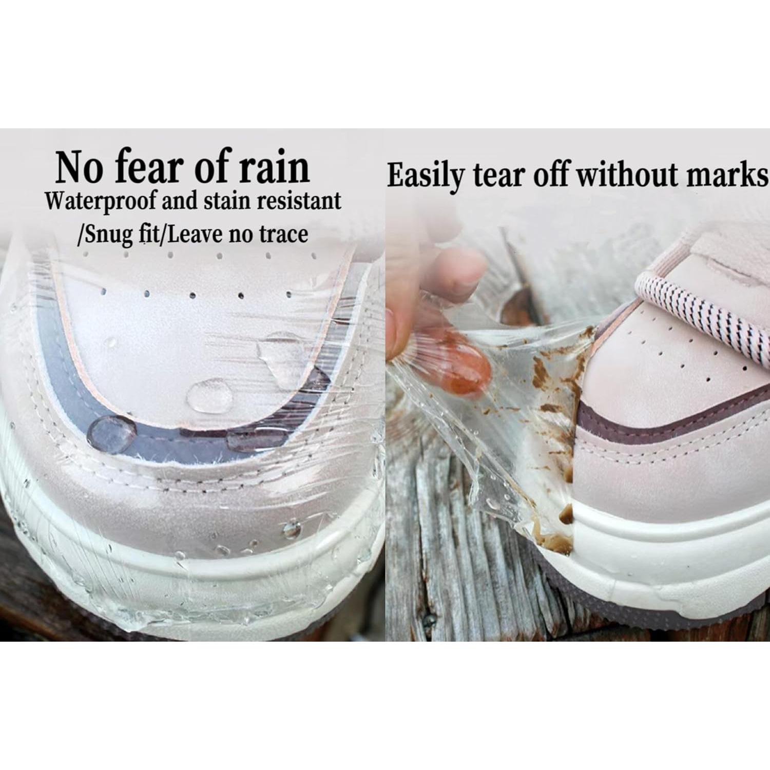 Poncho de Lluvia Desechable Kucrozew con Pegatinas para Zapatos