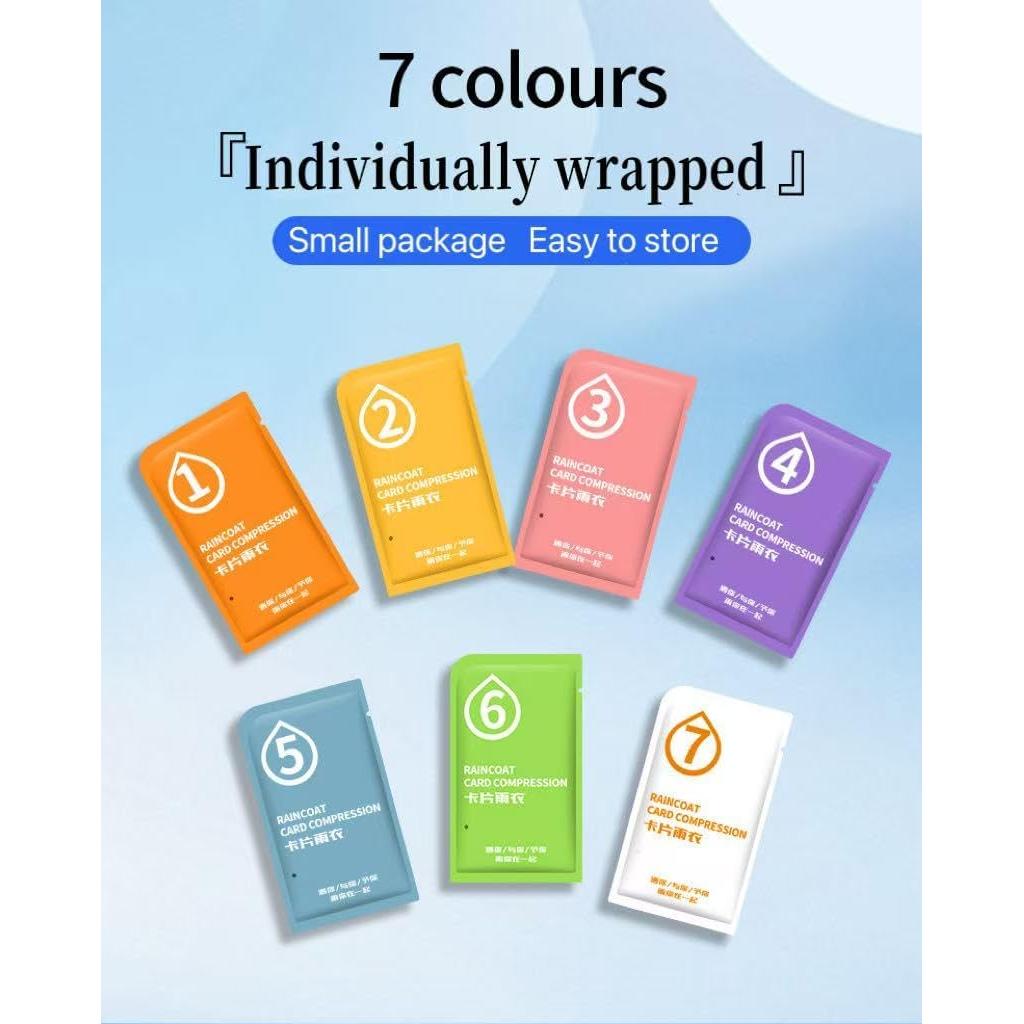 Poncho de Lluvia Desechable Kucrozew con Pegatinas para Zapatos