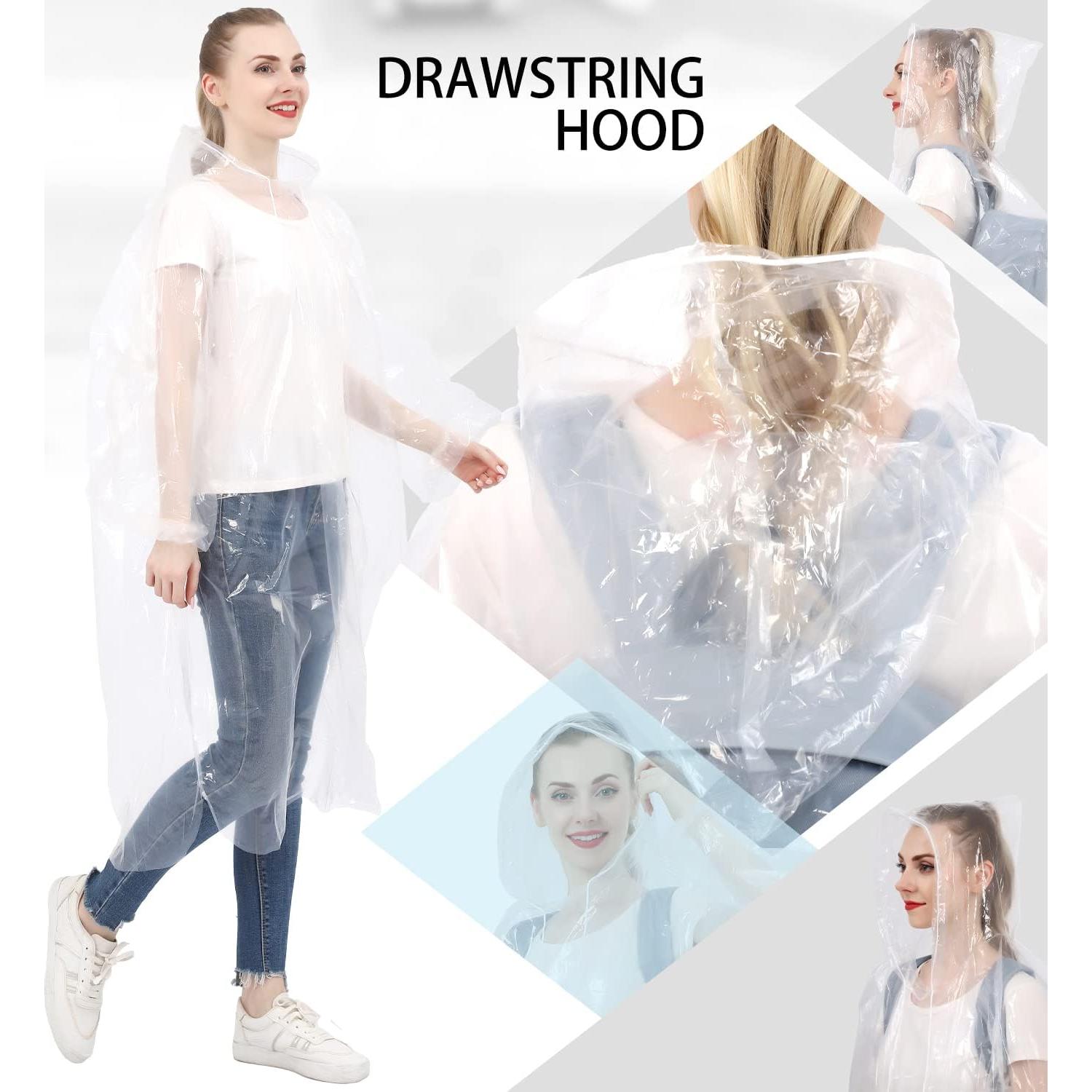 Ponchos de Lluvia Desechables SWOGAA 10 y 4 Paquete Adultos