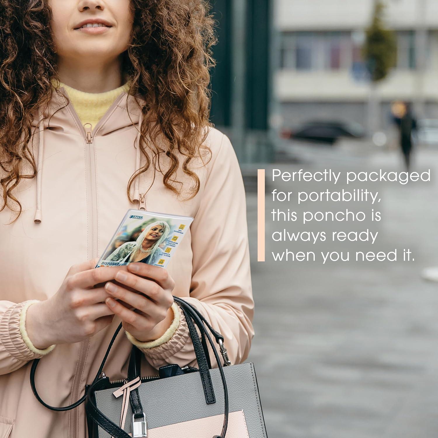 Ponchos de Lluvia Desechables Transparentes 5 Unidades - Adultos