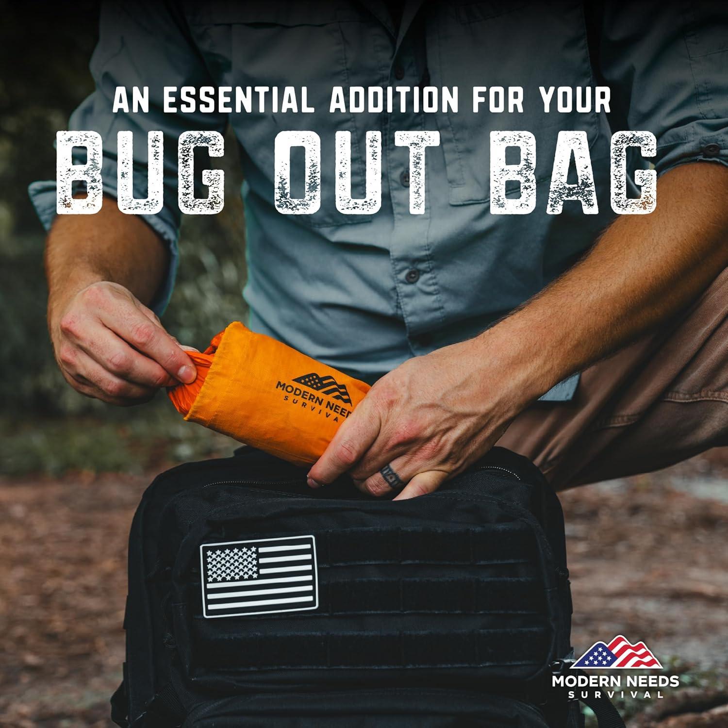 Poncho Impermeable Desechable Unisex - Chaleco de Supervivencia