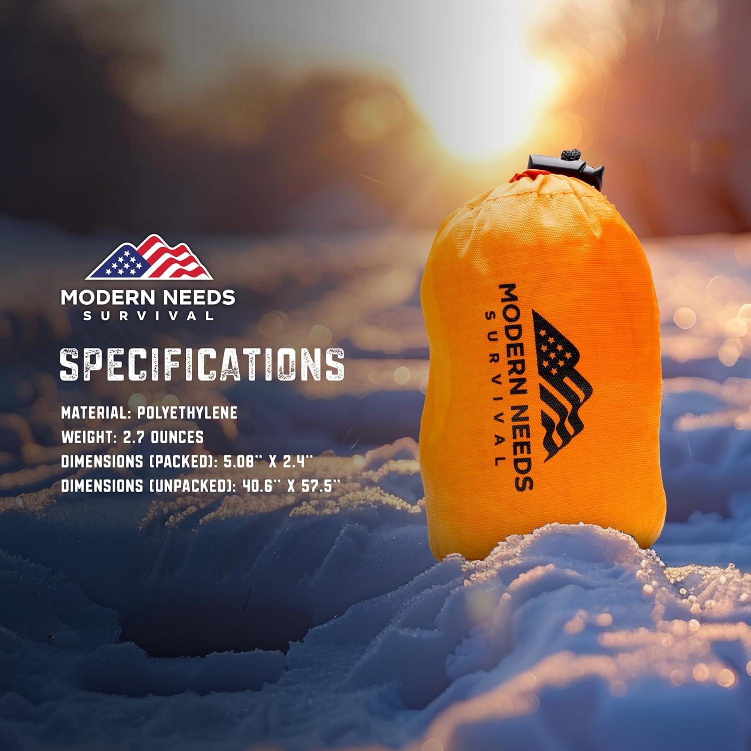 Poncho Impermeable Desechable Unisex - Chaleco de Supervivencia