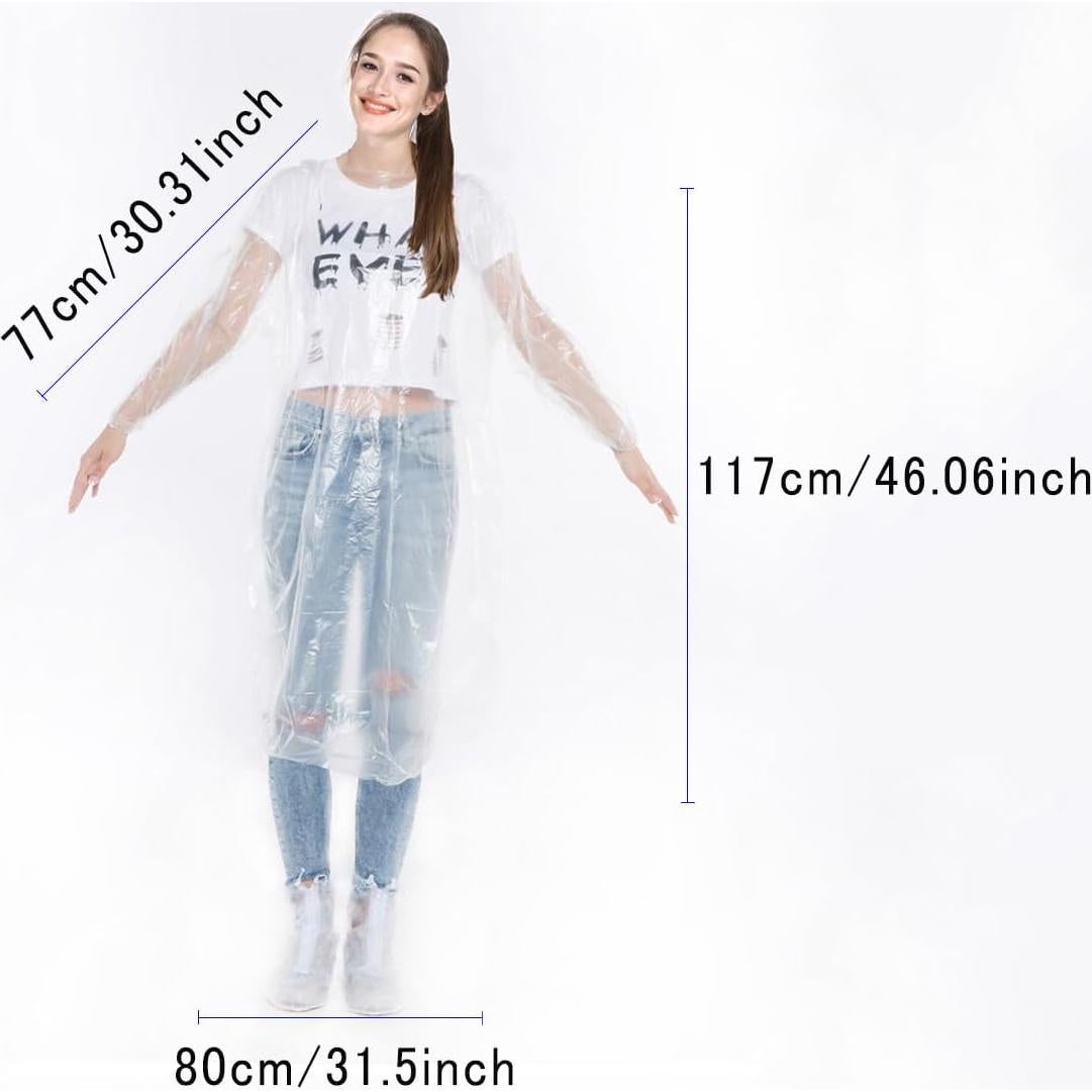 Ponchos de Lluvia Desechables NiKiBysh 10 Piezas Ajustables