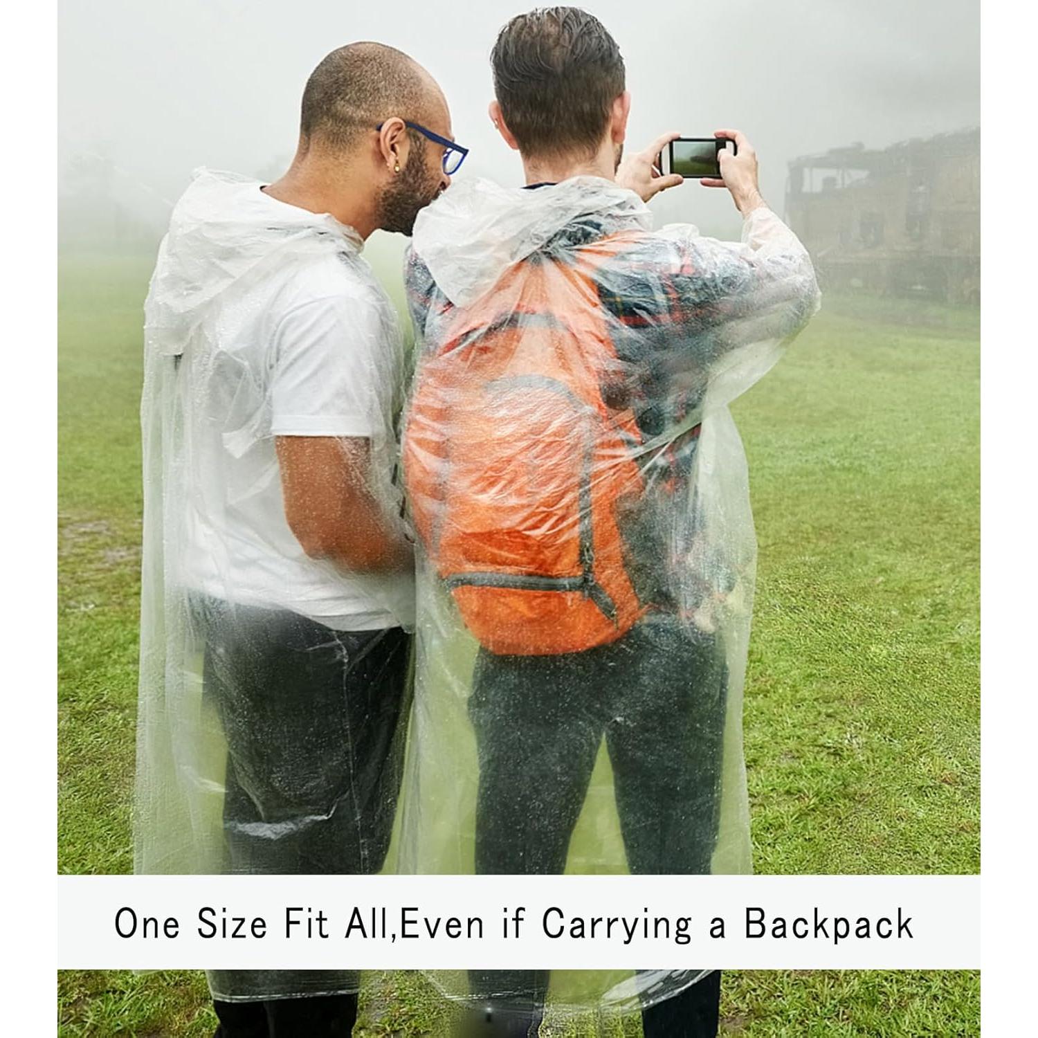 Ponchos de Lluvia Desechables NiKiBysh 10 Piezas Ajustables