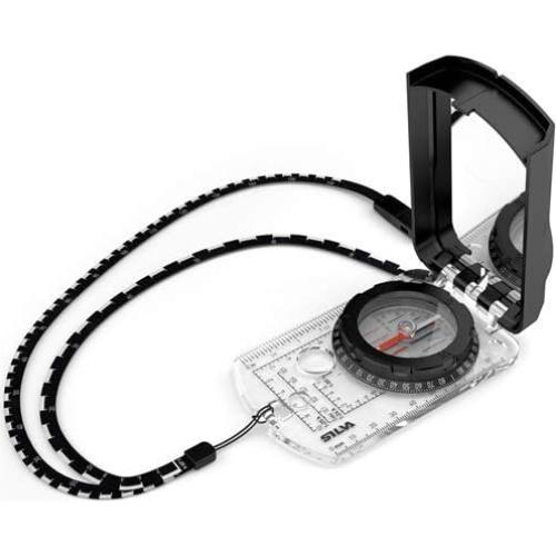 Compás Silva Ranger 2.0 Quad Negro con Cordón y Tarjeta de Pendiente