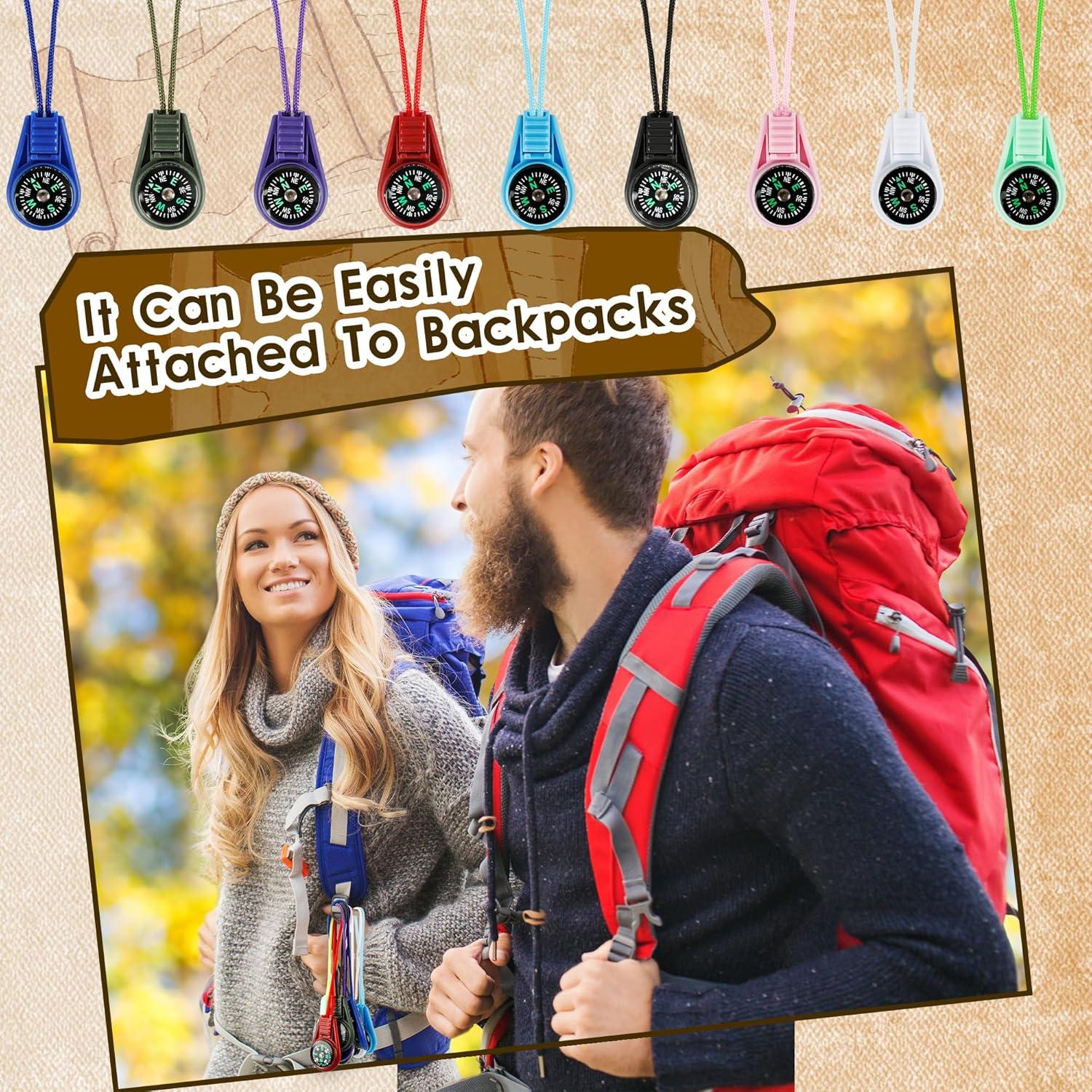 54 Mini Brújulas de Supervivencia Norcoin para Camping