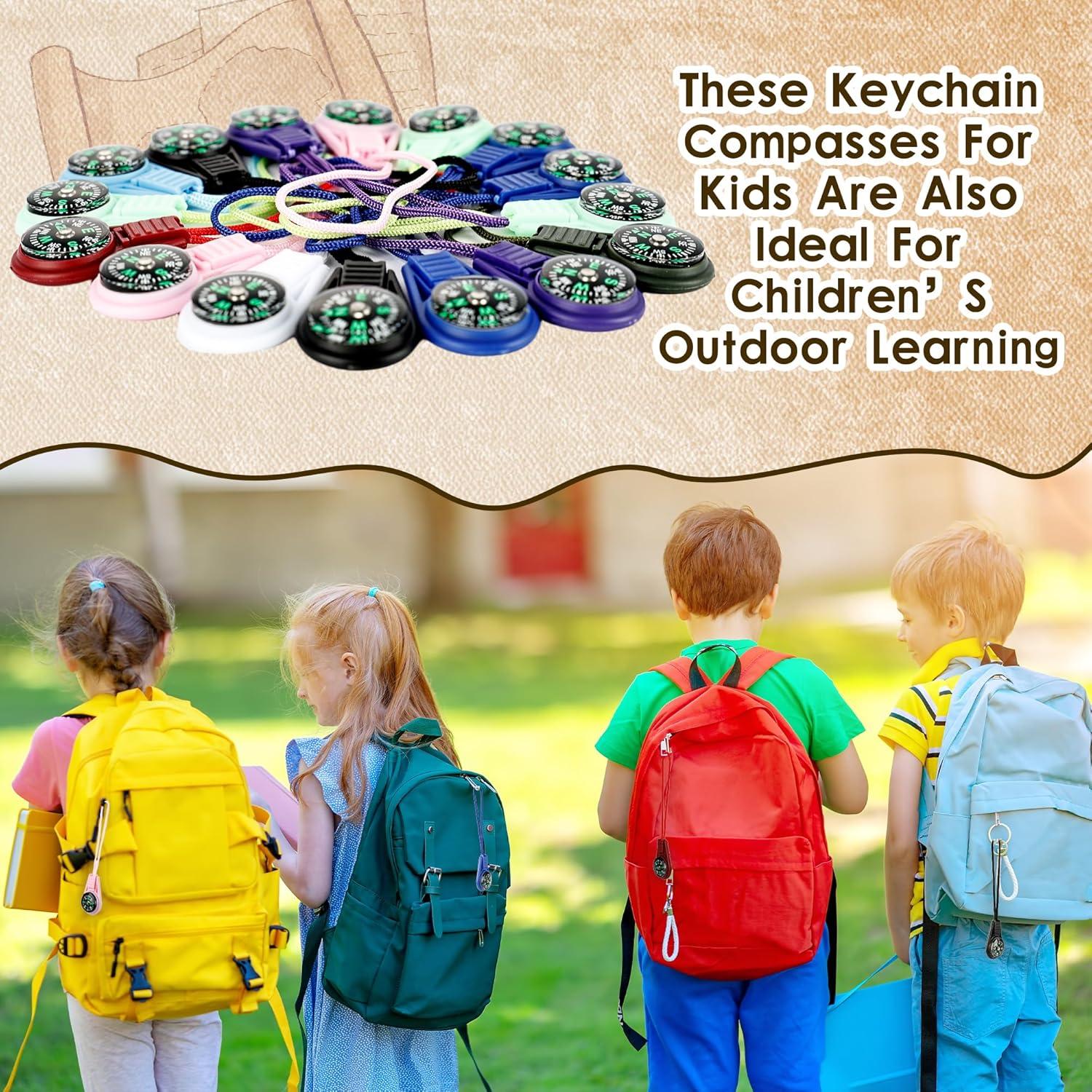 54 Mini Brújulas de Supervivencia Norcoin para Camping