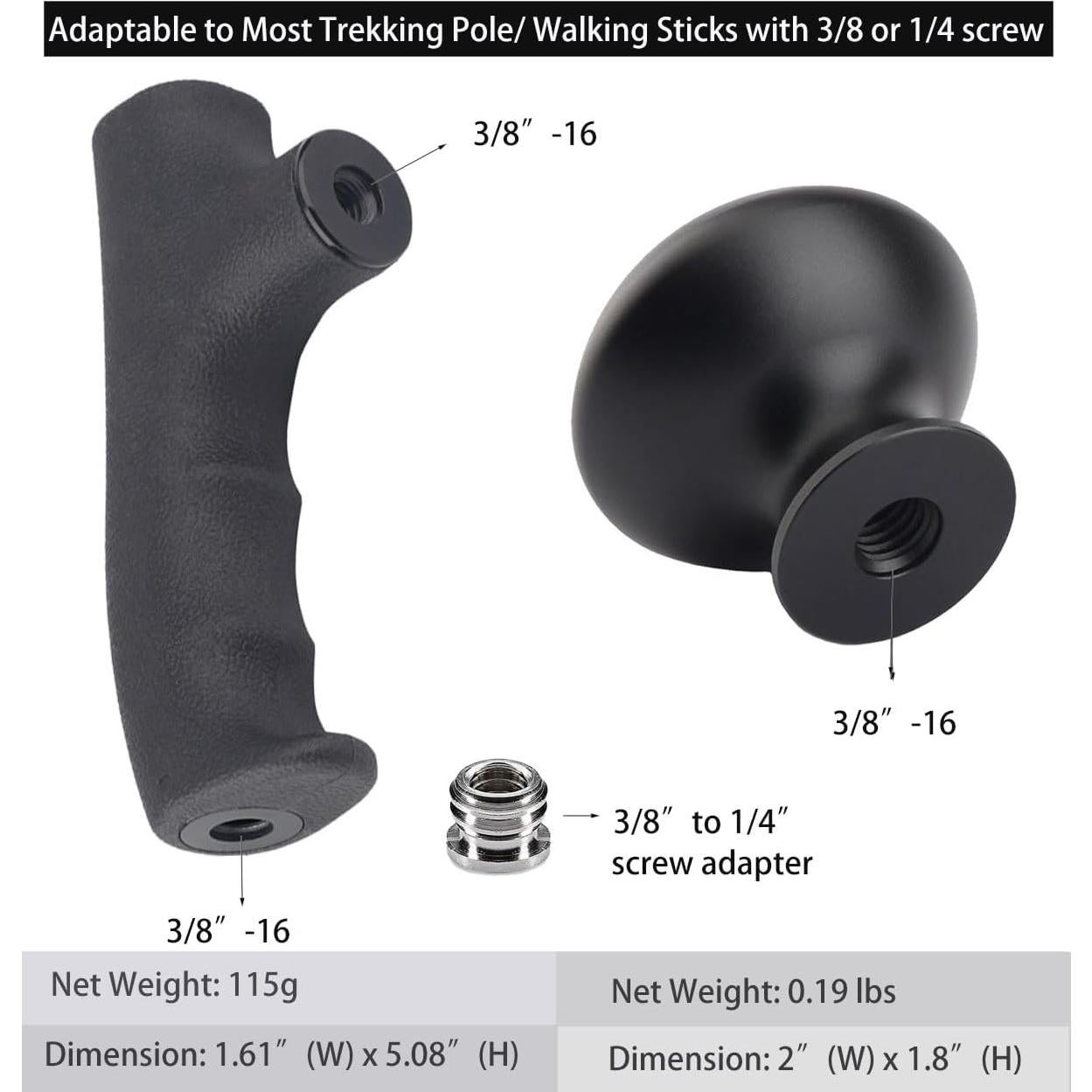 Empuñadura de Monopod Rigdance + Perilla de Aluminio para Bastón