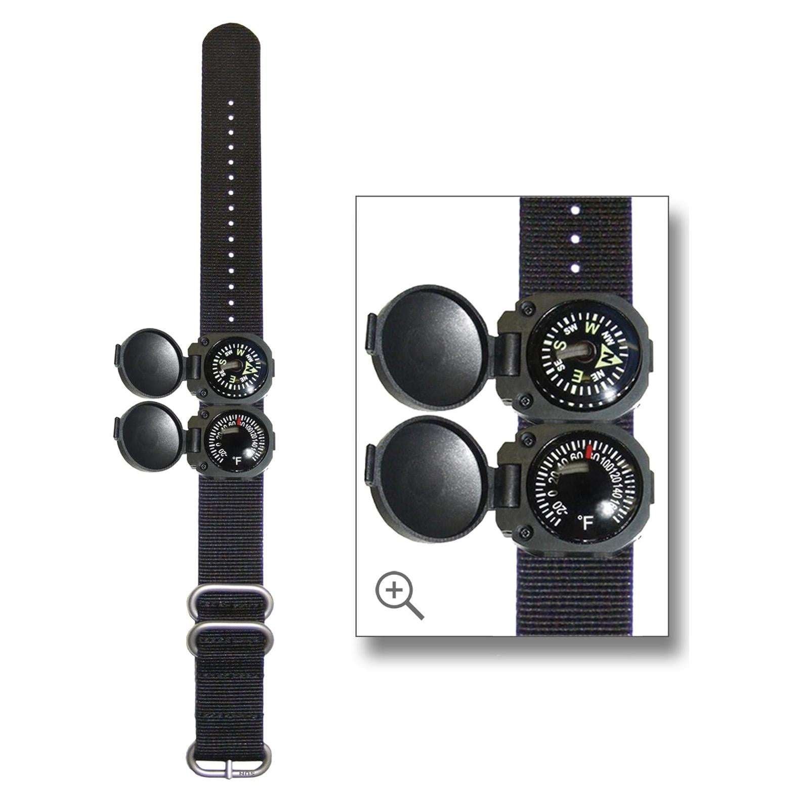 Brújula y termómetro Sun Company ArmArmour 3 con correa táctica