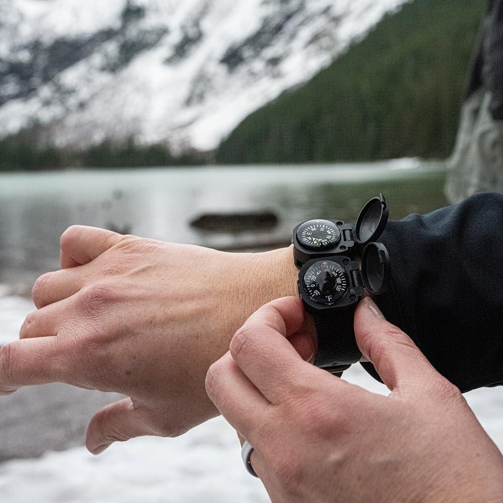 Brújula y termómetro Sun Company ArmArmour 3 con correa táctica