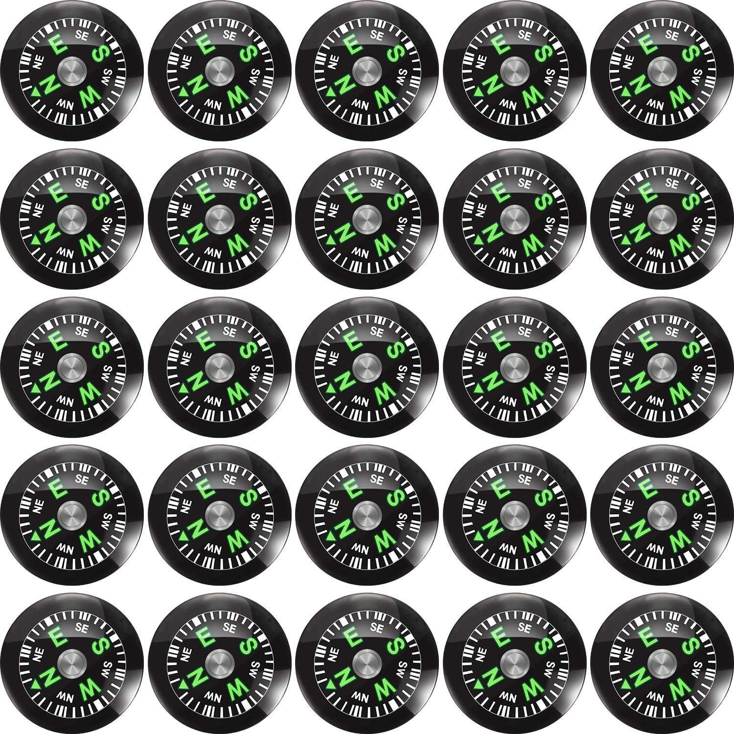 200 Piezas Brújula de Botón BBTO para Camping y Senderismo