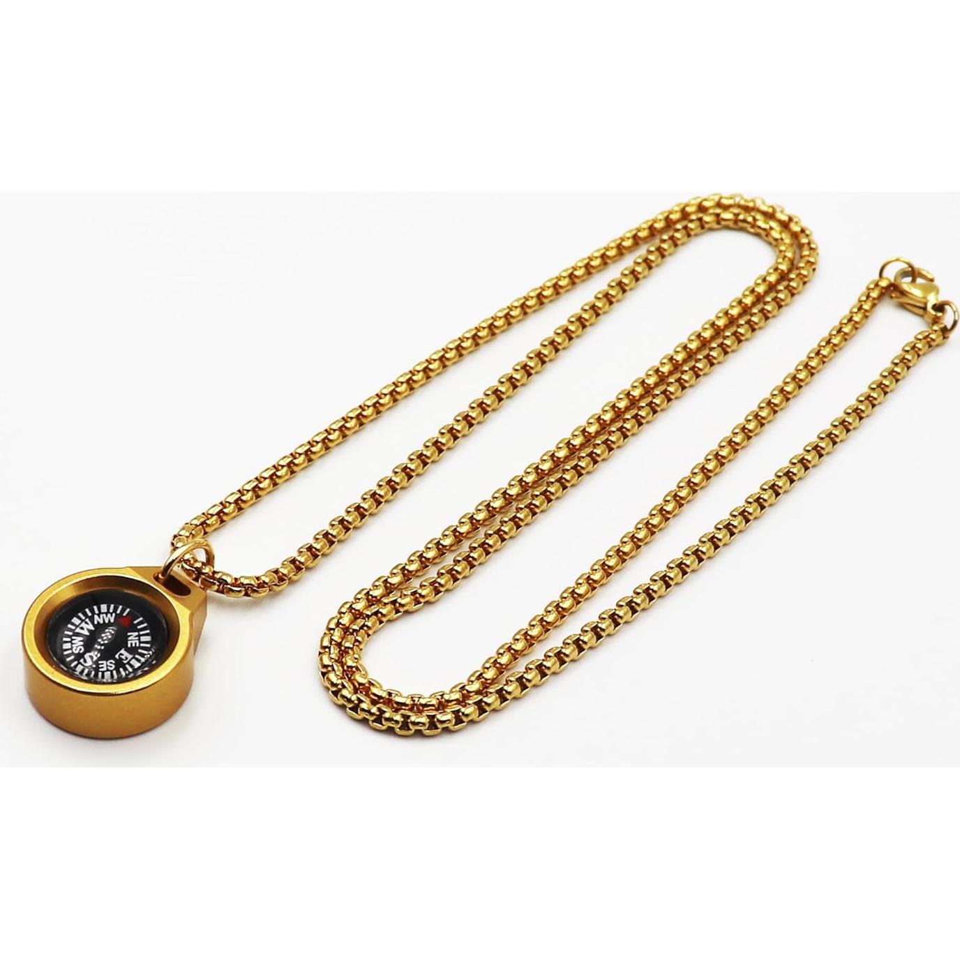 Collar de brújula de metal DETUCK CN-1-G para camping